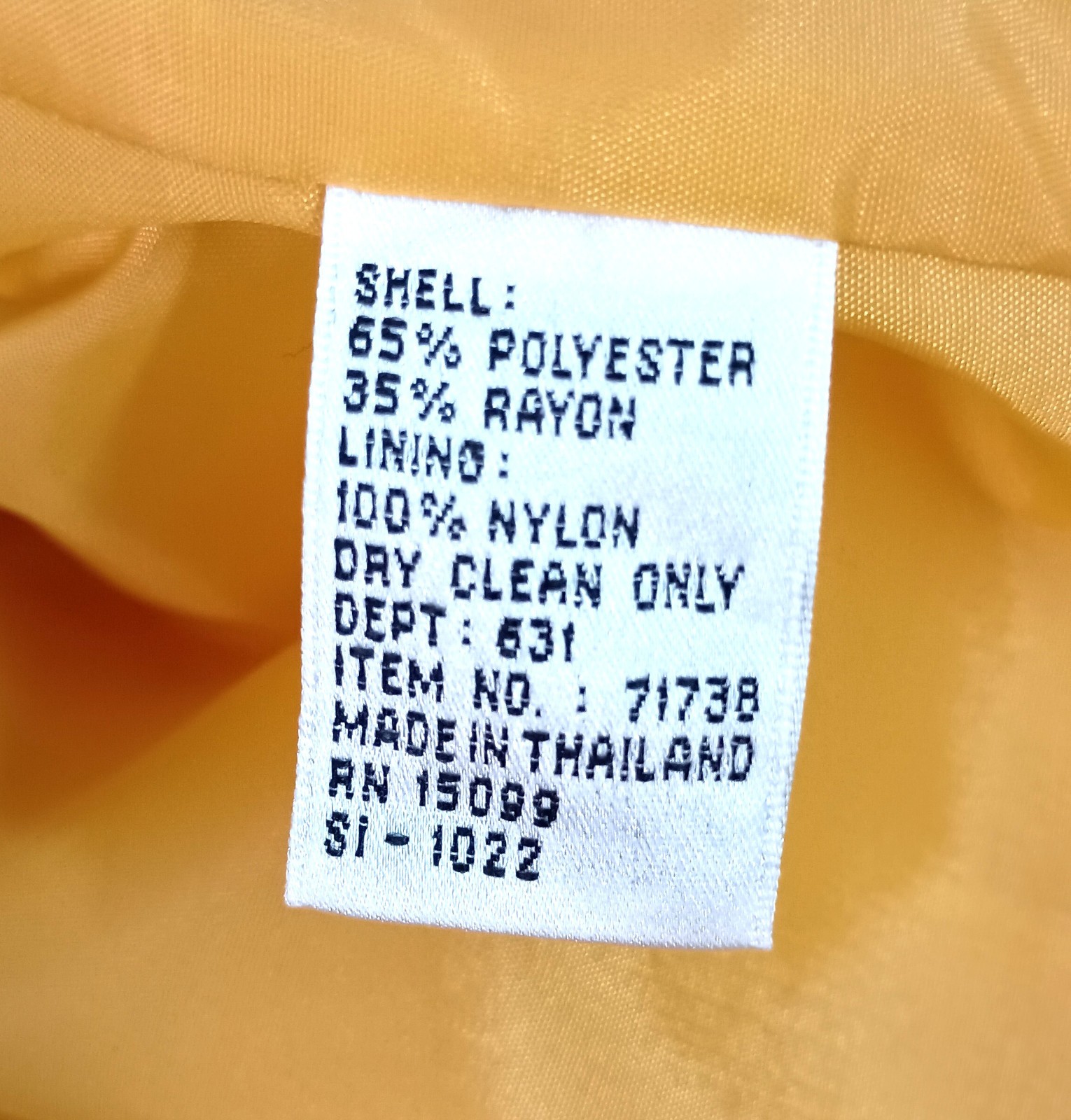 Vtg 80’s Executive Collection Yell/Blk Poly/Rayon Double Breasted Blazer Size 8