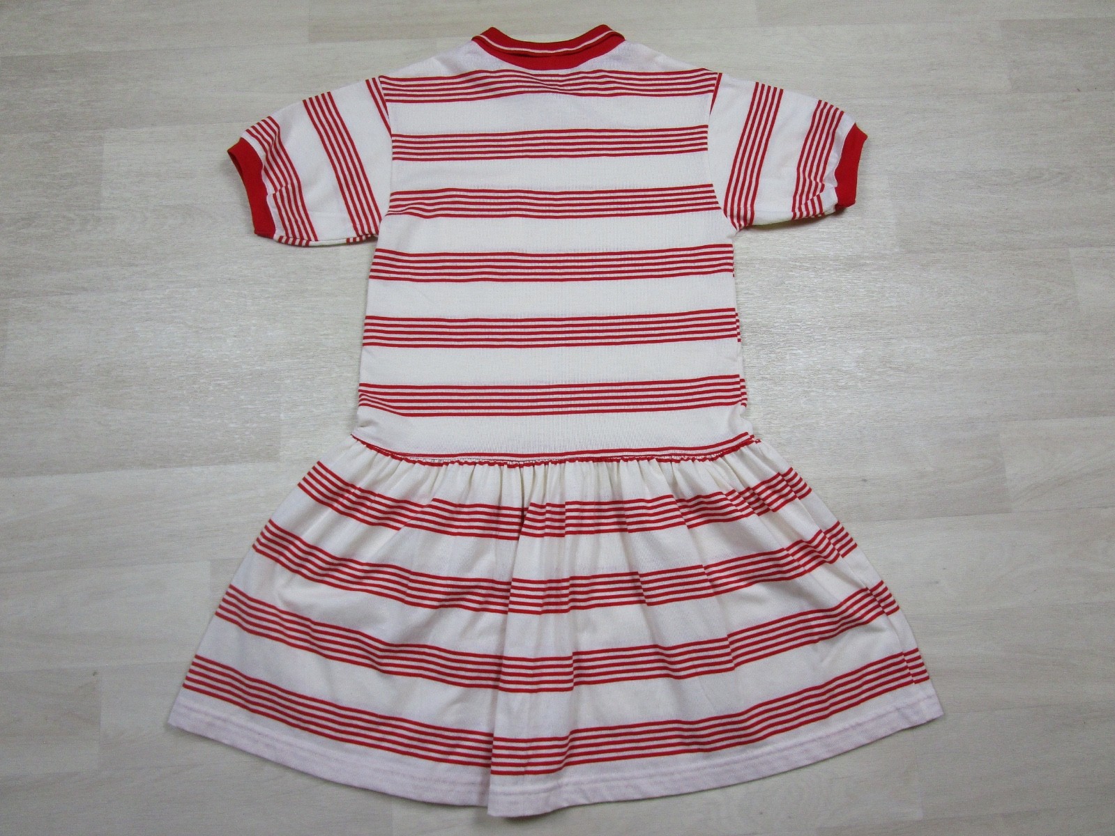 Vintage 80s Hang Ten Mini Skater Dress (M) Surf Beach Preppy Stripe Sundress