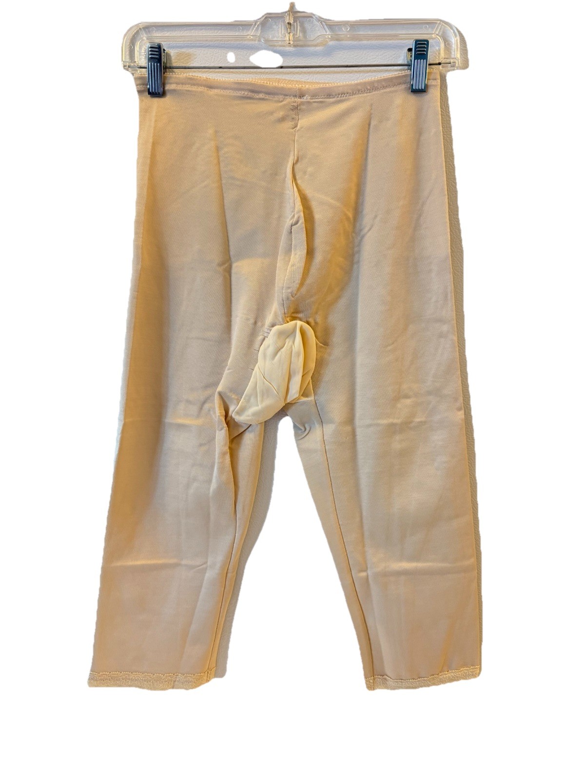 Vintage Beige Long Leg Girdle Pants Liner Compression See Measurements No Tag