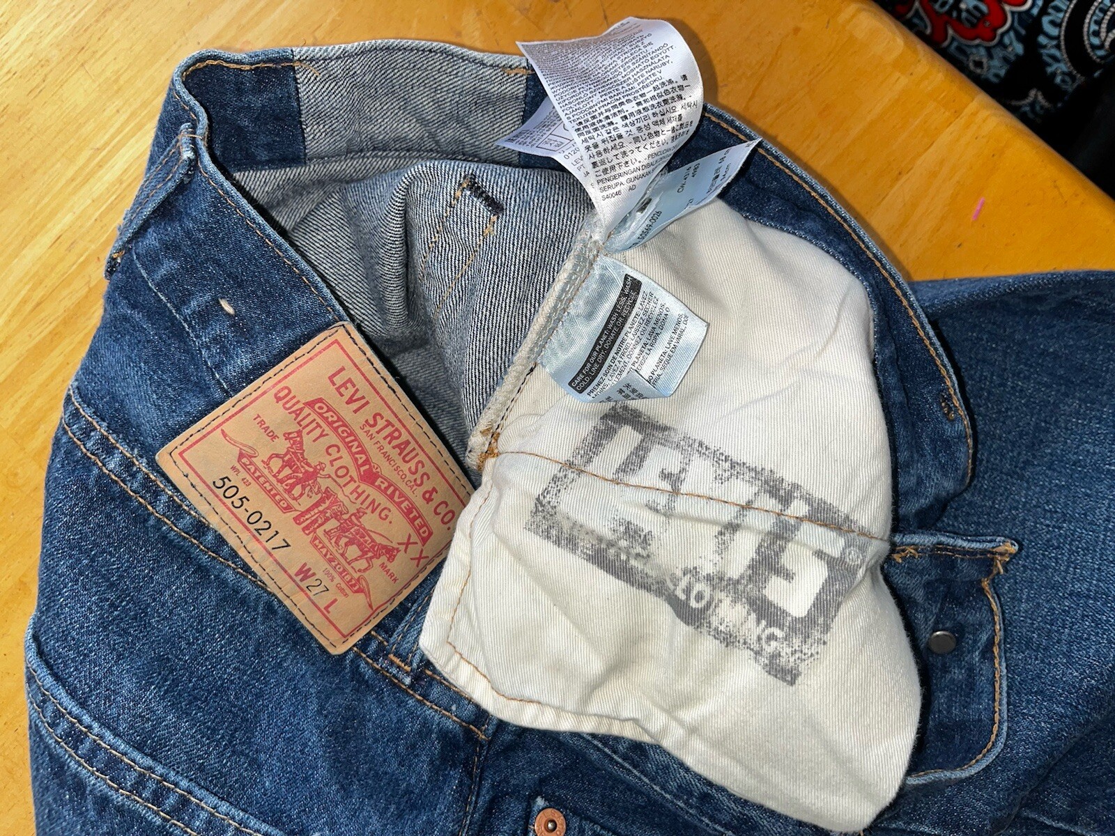 Levi’s Vintage Clothing Line LVC Selvedge BIG E 505-0217 Talon 42 Zip Jeans-27