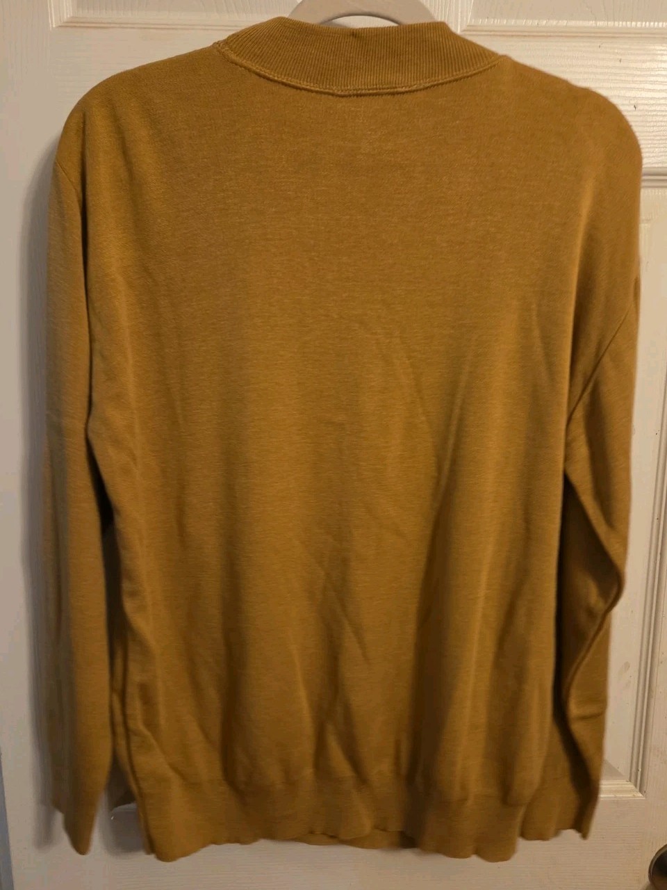 Vntg Joyce Womens Sweater Size L Tan/mustard 100% Acrylic