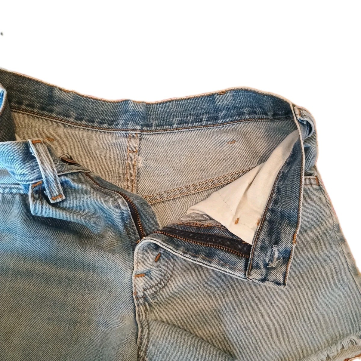 Vintage1980s Levis Cut Offs Sz28 Worn,Frayed,Short Shorts. Plus Free Cutoffs.