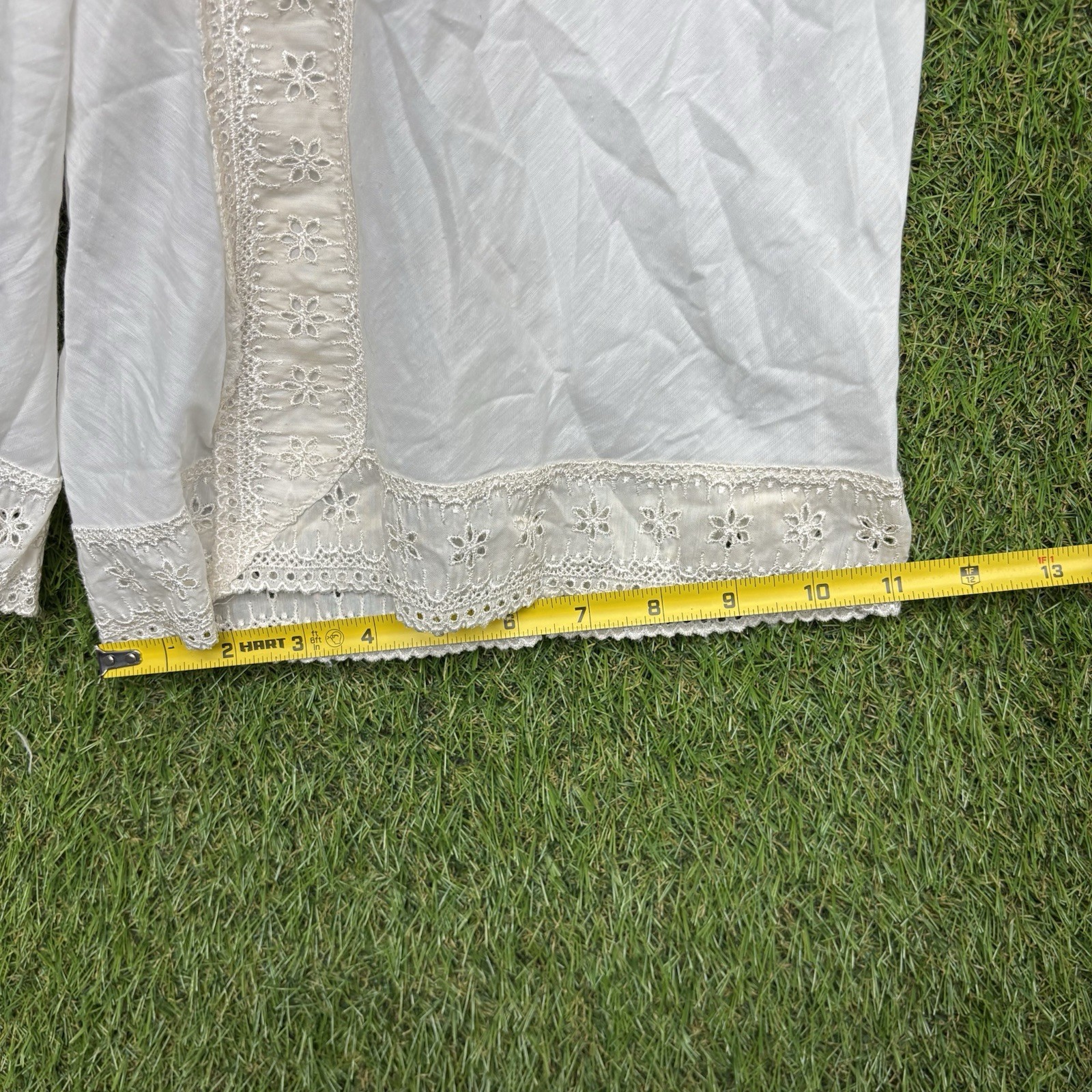 Vintage Pettipants Slip Bloomers Womens Medium Pants Lace Trim Seamprufe White