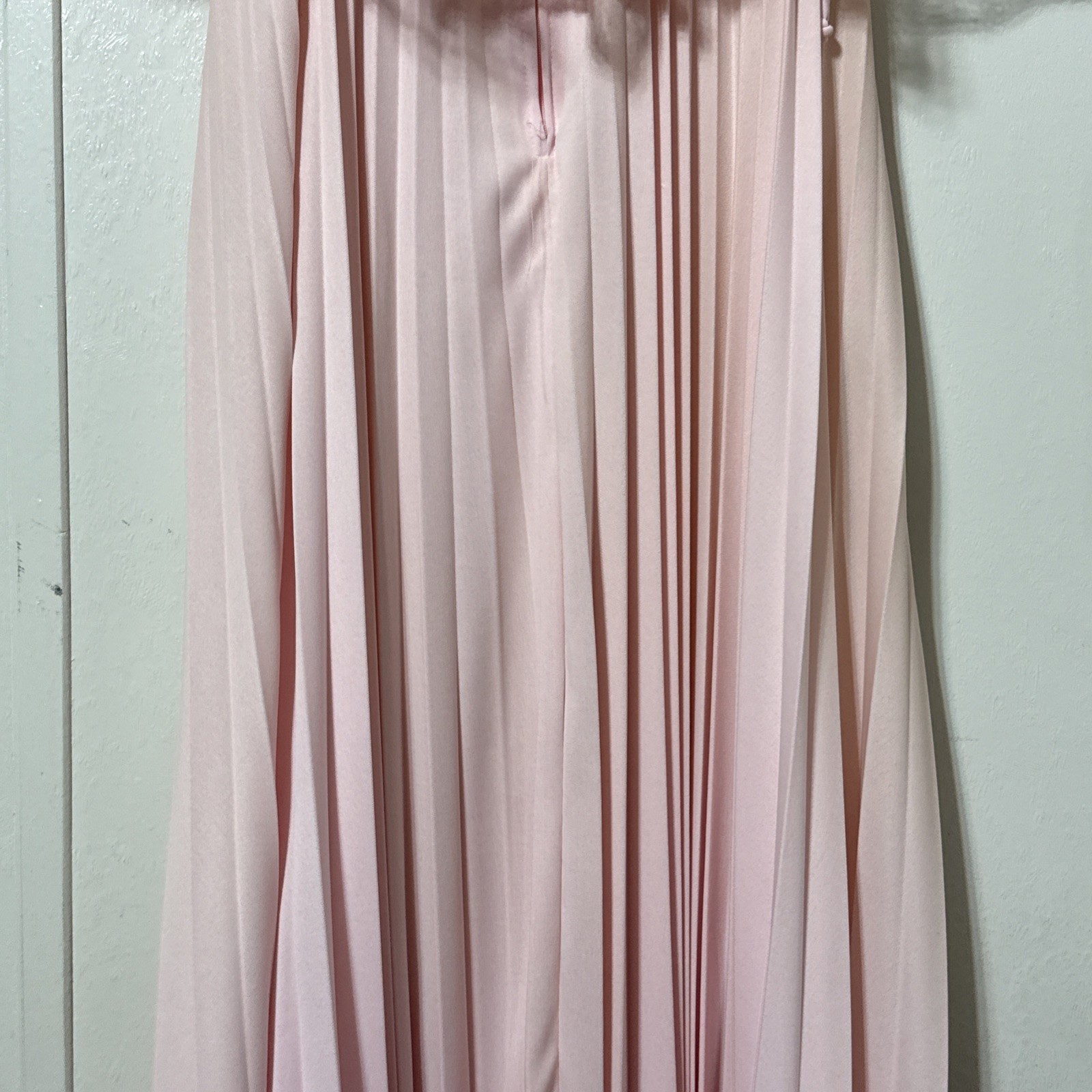 VTG Babydoll Pleated Dress Gown Size 7/8 pink Sheer Cape Bridesmaid Fairy