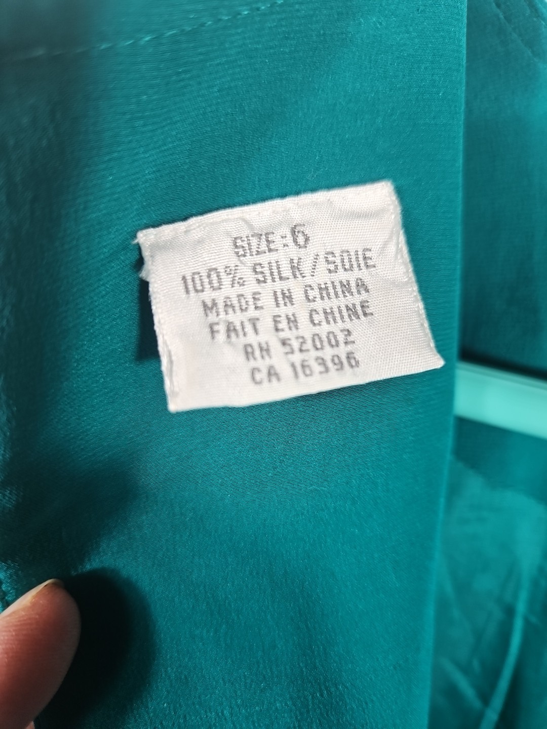 80s Glam 100% Silk Teal Cocktail Dress 6 Open Back Shoulder Pads Luxury Dallas