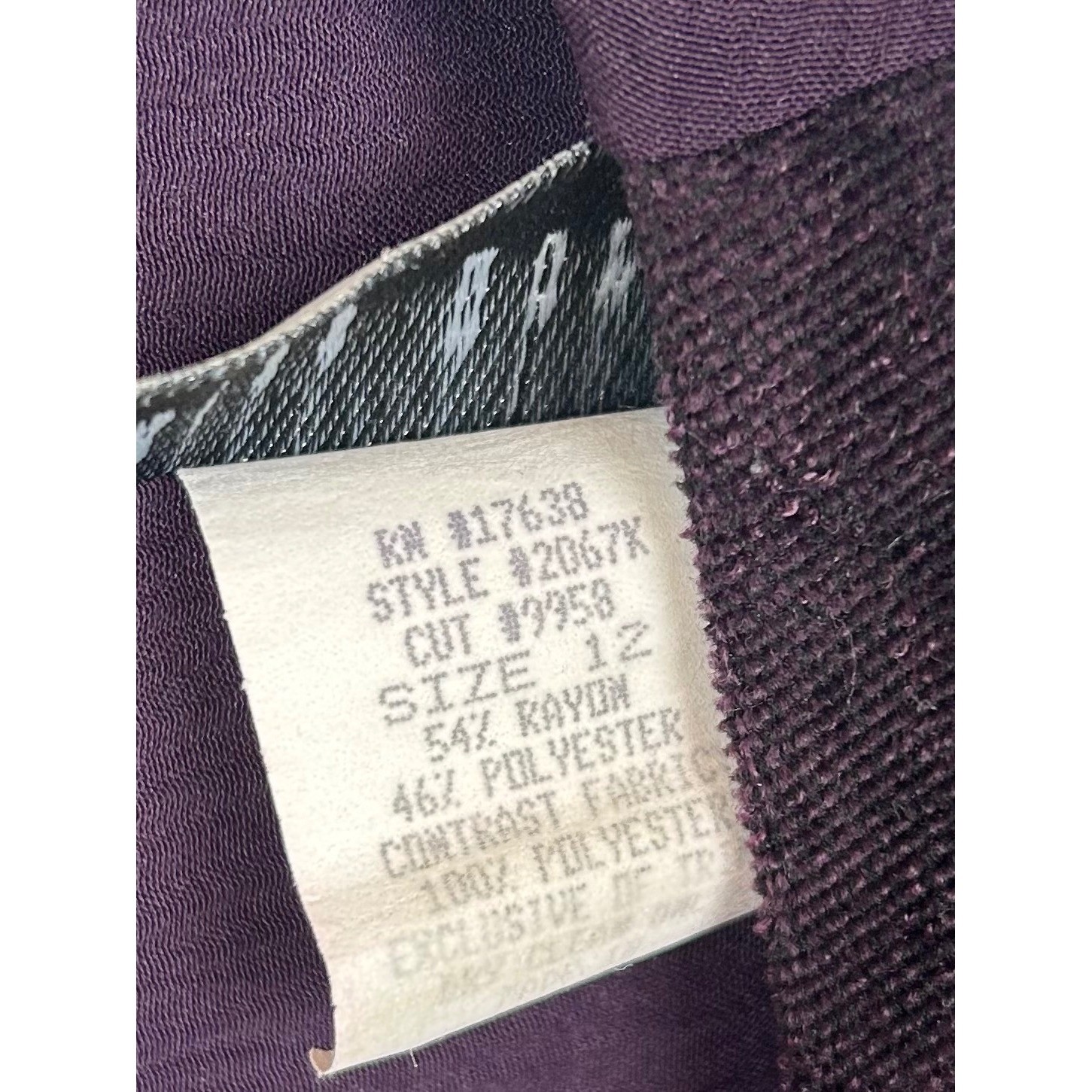Miss Dorby Vintage 90s Purple Maxi Dress Floral Brocade Patchwork Size 12 Church