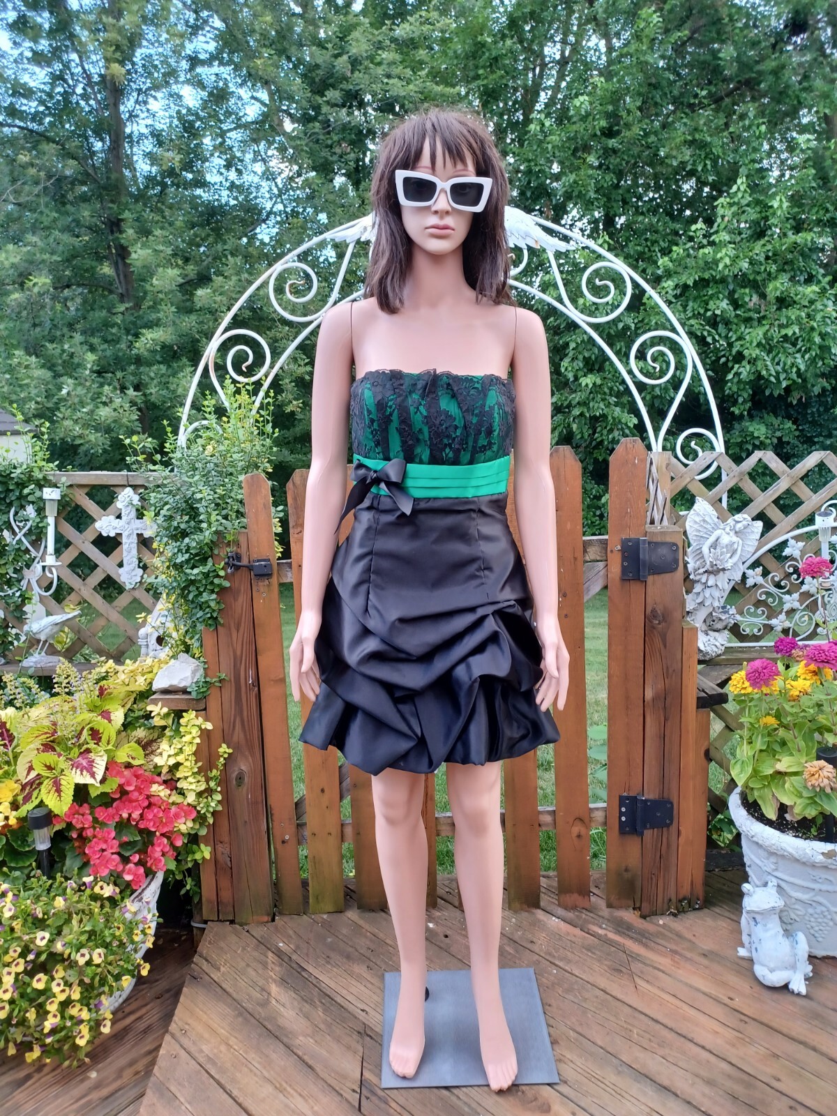 True Vtg 1980s 1990s Jessica McClintock GUNNE SAX Cocktail Prom Mini Dress 5