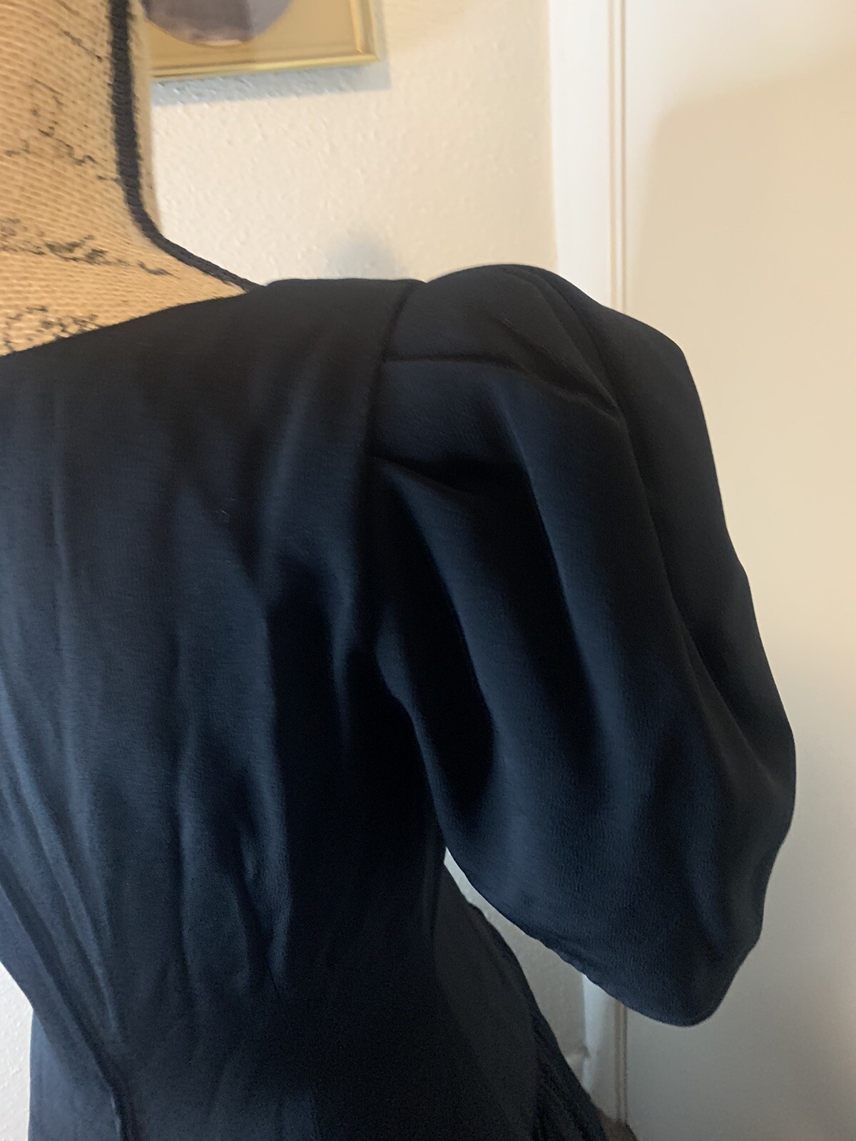 Vintage 1980’s Morton Myles For The Warrens Black Dress 10