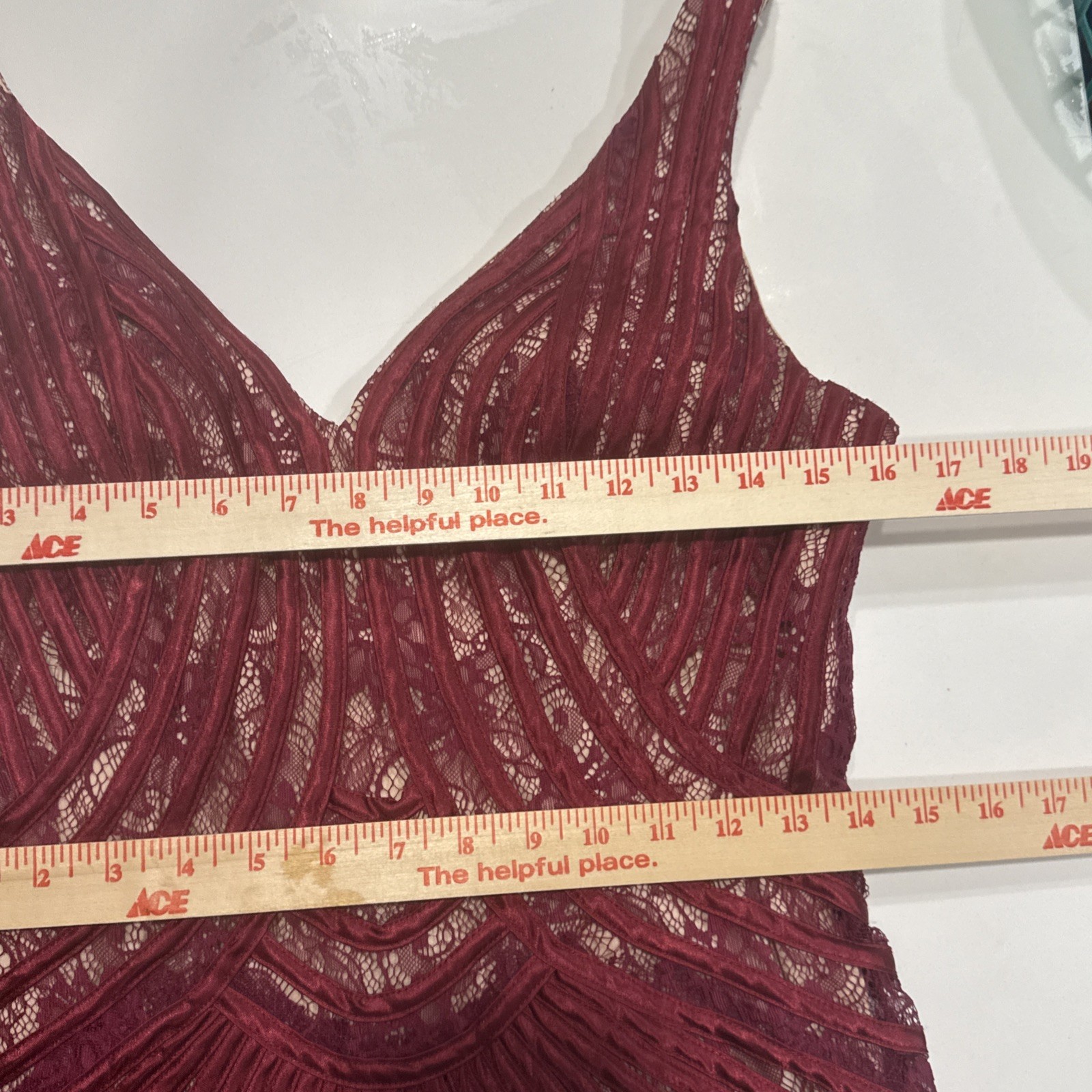 Vintage 90s F.I.E.S.T.A. FASHIONS Burgundy Formal Party Dress Maxi Perfect