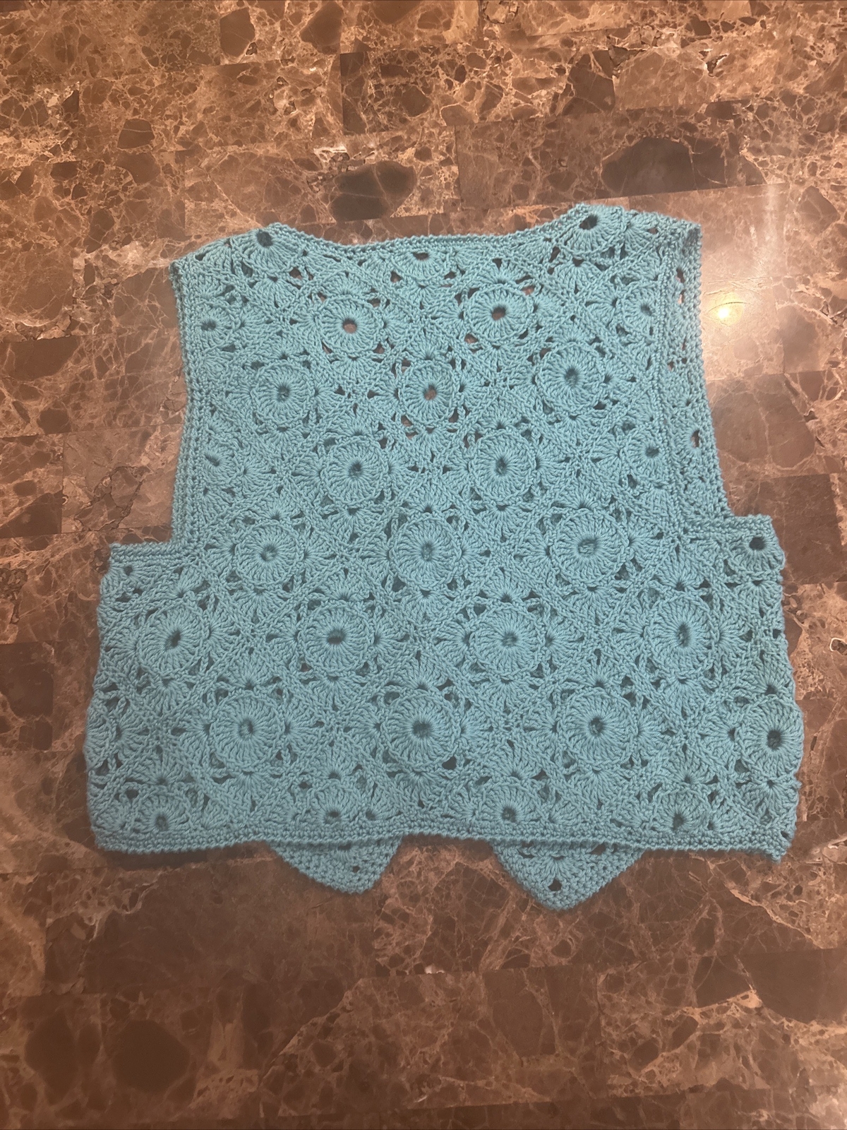 Vintage Crochet Sweater Vest XS/S/M? Boho Kawaii Top Festival Fairy Whimsy CUTE!