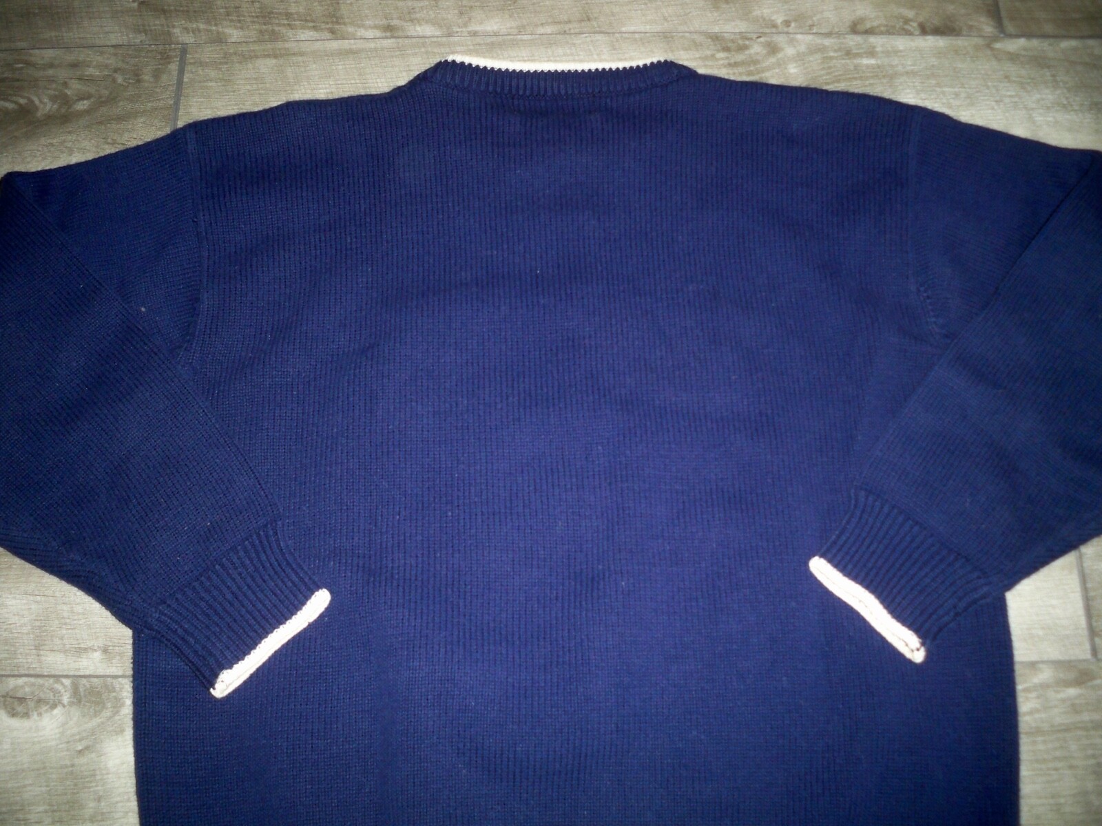 Eddie Bauer Knit Purple Sailing Boating Yacht Sweater Jumper Womens Large Vtg