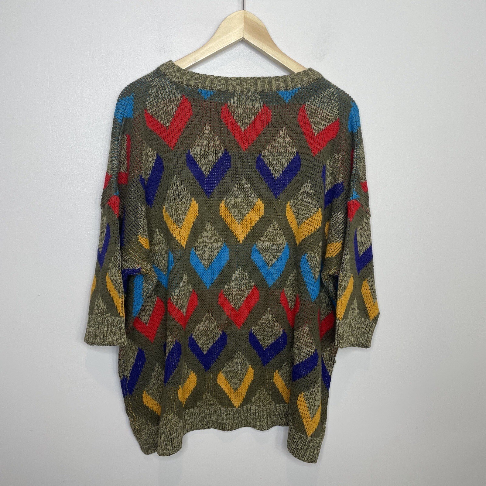 Vintage 80s Limited Express London Sweater Sz 2 M-L New Wave