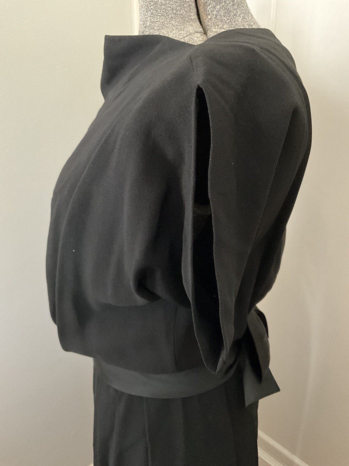 Vintage 1960’s Carlye Black Dress with Beaded Scalloped Hem
