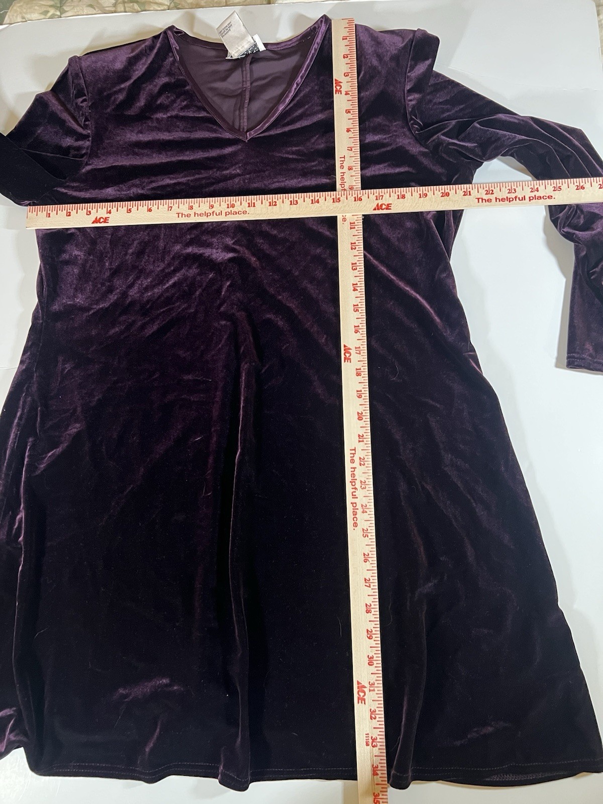 Vintage 90s K.C. Spencer purple velvet swing fairy grunge dress sz 16 whimsigoth