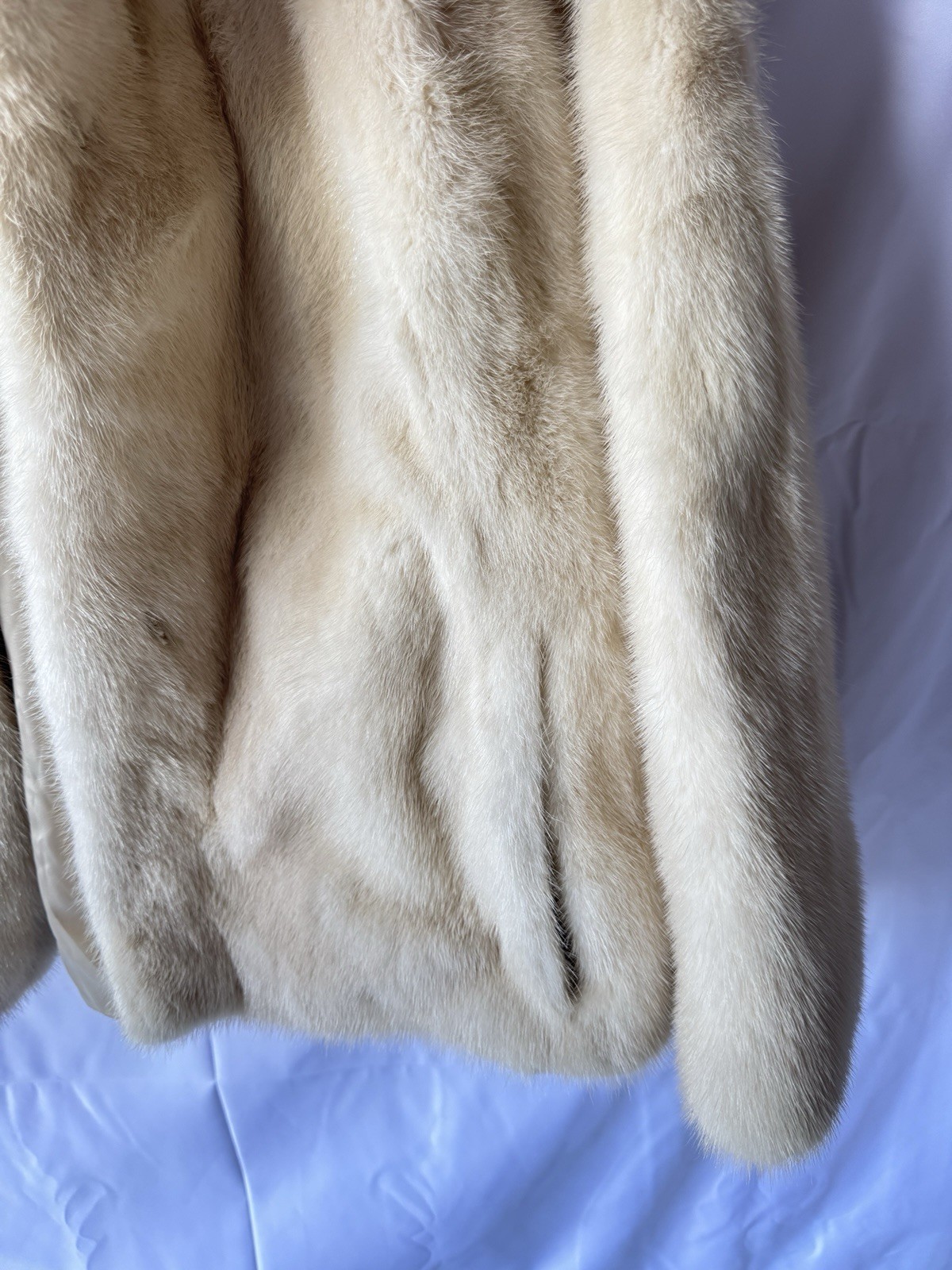Vintage Evans Fur Coat Jacket Beige Soft Chic Chicago Paris Milan