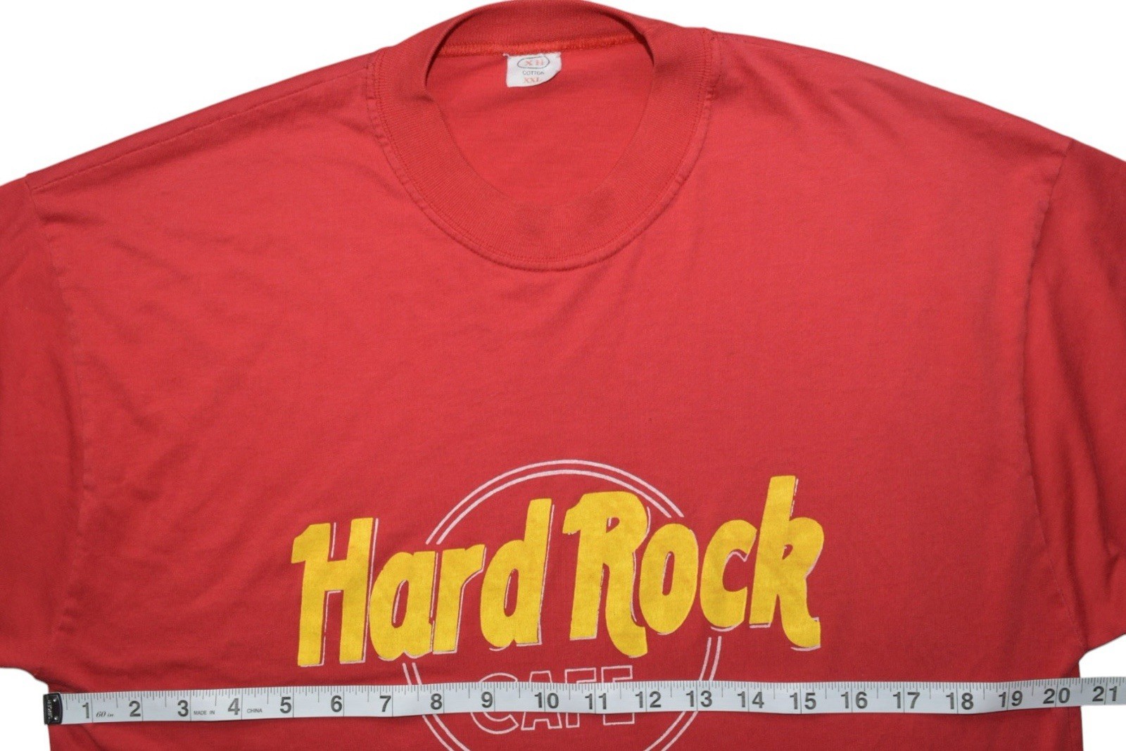 Vintage Hard Rock Cafe Saigon Vietnam T Shirt Red Graphic Cotton XXL #1627