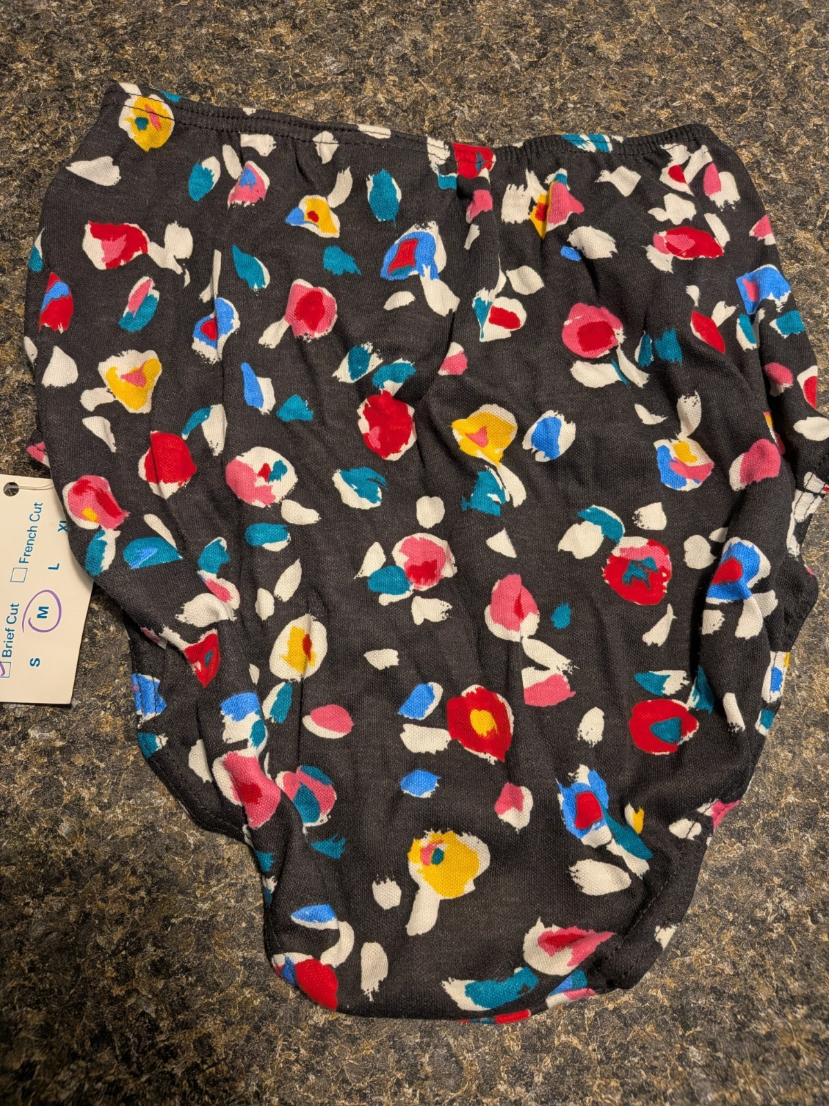 Vintage Sweet Spot Athletic Tennis Panty panties Multi Colored Floral M 90s NOS