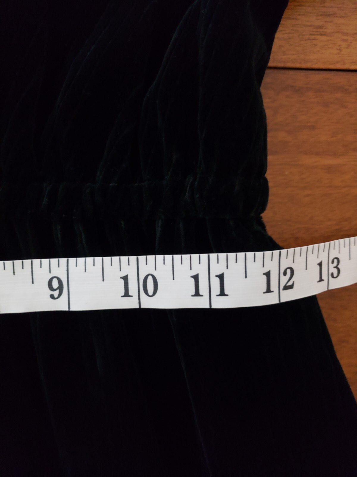Vtg Pedestal Originals Dress Velvet Corduroy Like V Neck Black Sm