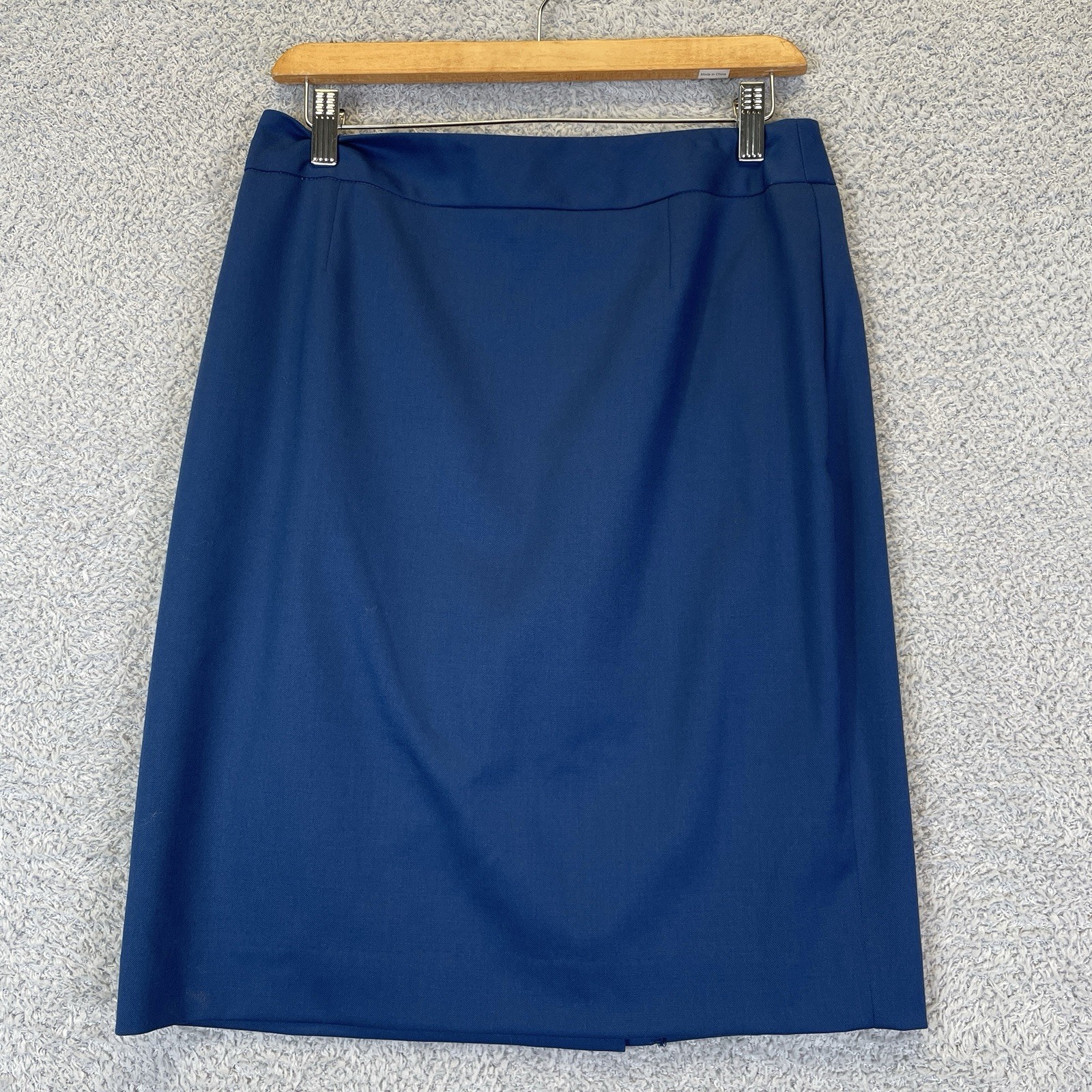 Vintage Pendleton Womens Navy Virgin Wool Skirt Suit Set Size 8 Academia NWT
