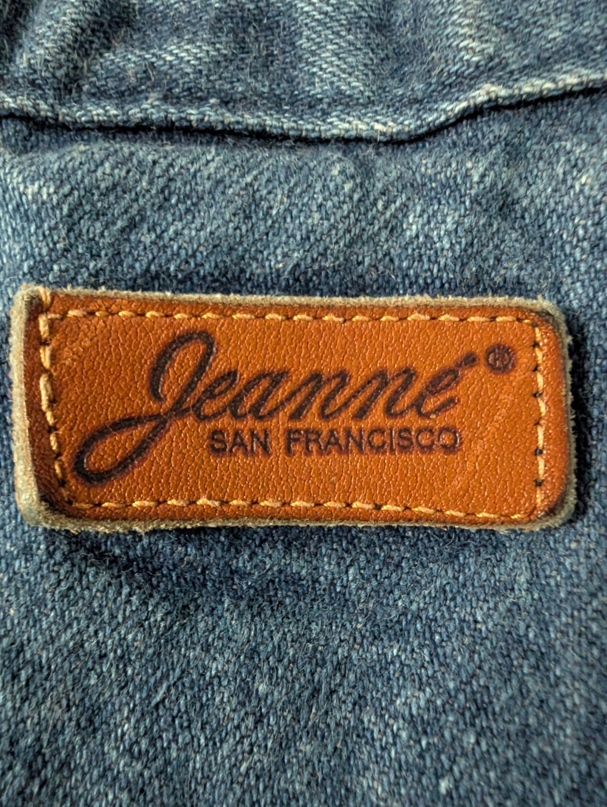 Vintage Western Cowgirl Denim Skirt Jeanne San Francisco Made In USA Size 5