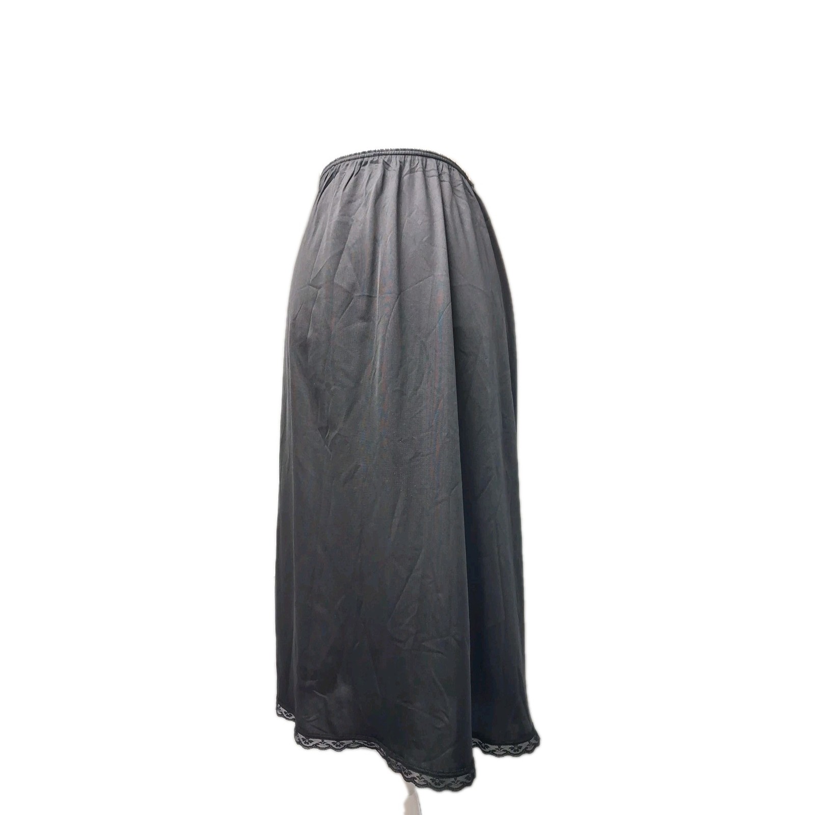 Womens Slip Warners Perfect Measure Sz M Black 55300 Made In USA Nylon31″ Length