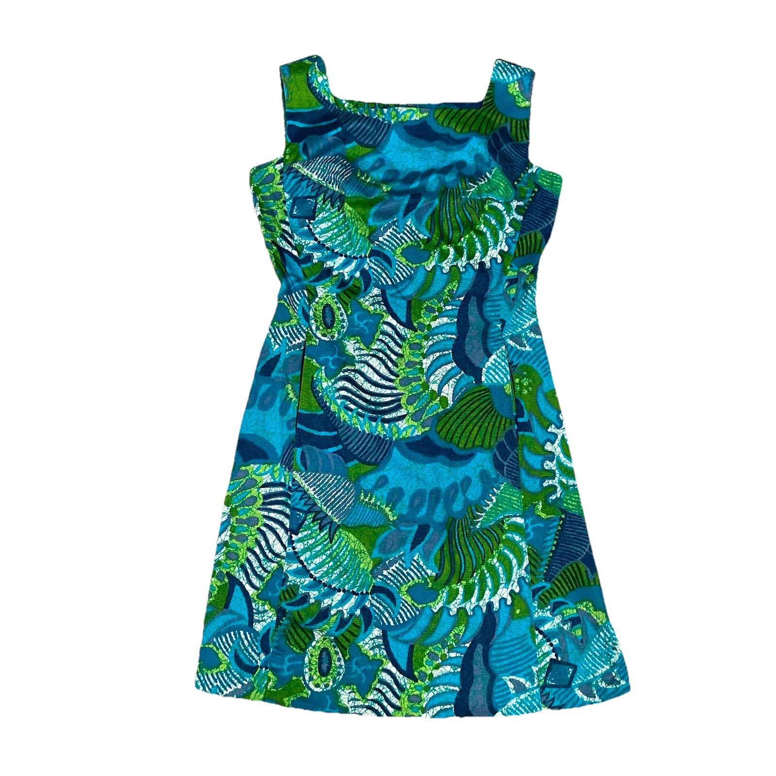 1960’s Andrade Resort Shops Waikiki Psychedelic Shift Dress Resort Wear