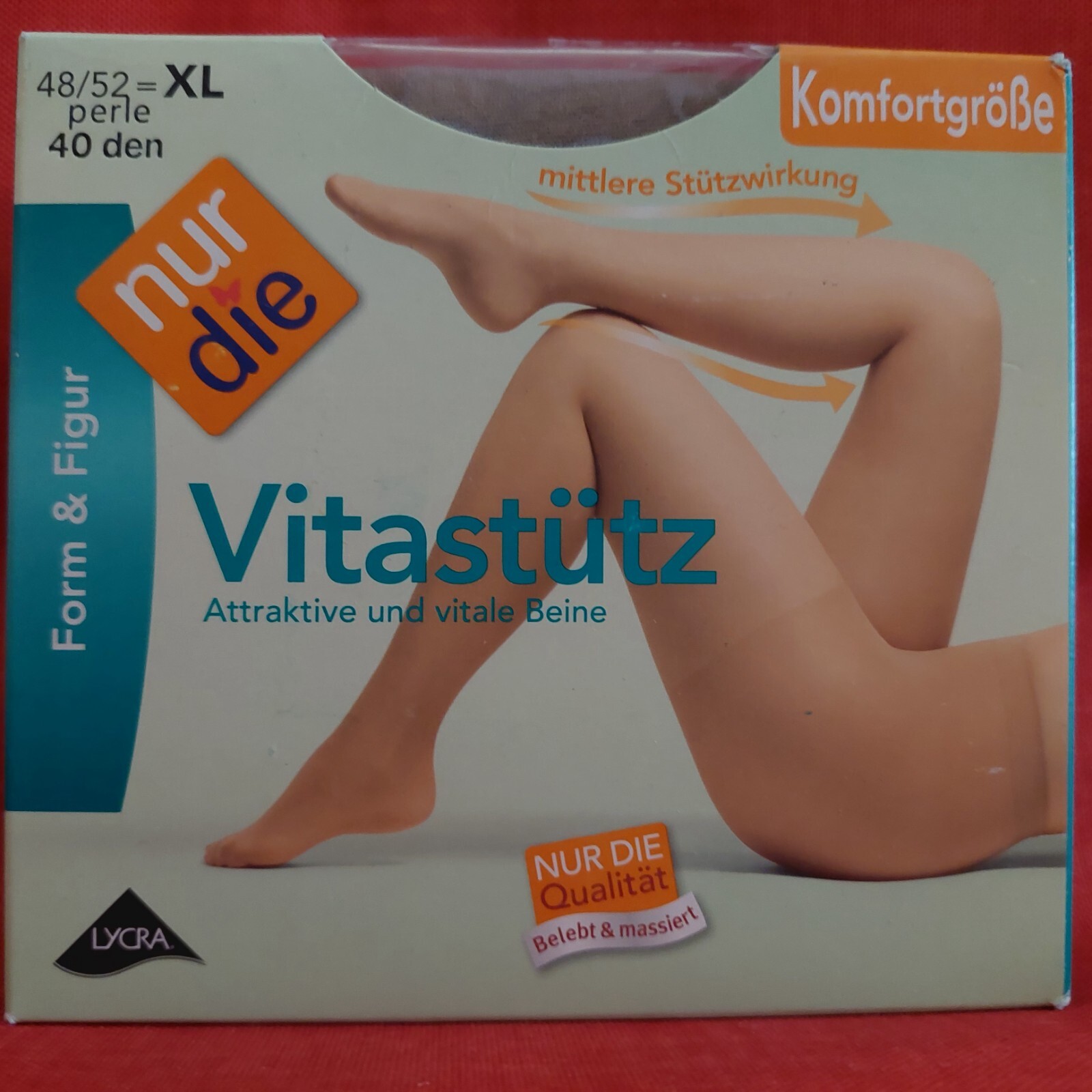 Vintage Pantyhose Vitastutz Komfortgrobe Nur Die Size 48-52 Color Perle BBROS3