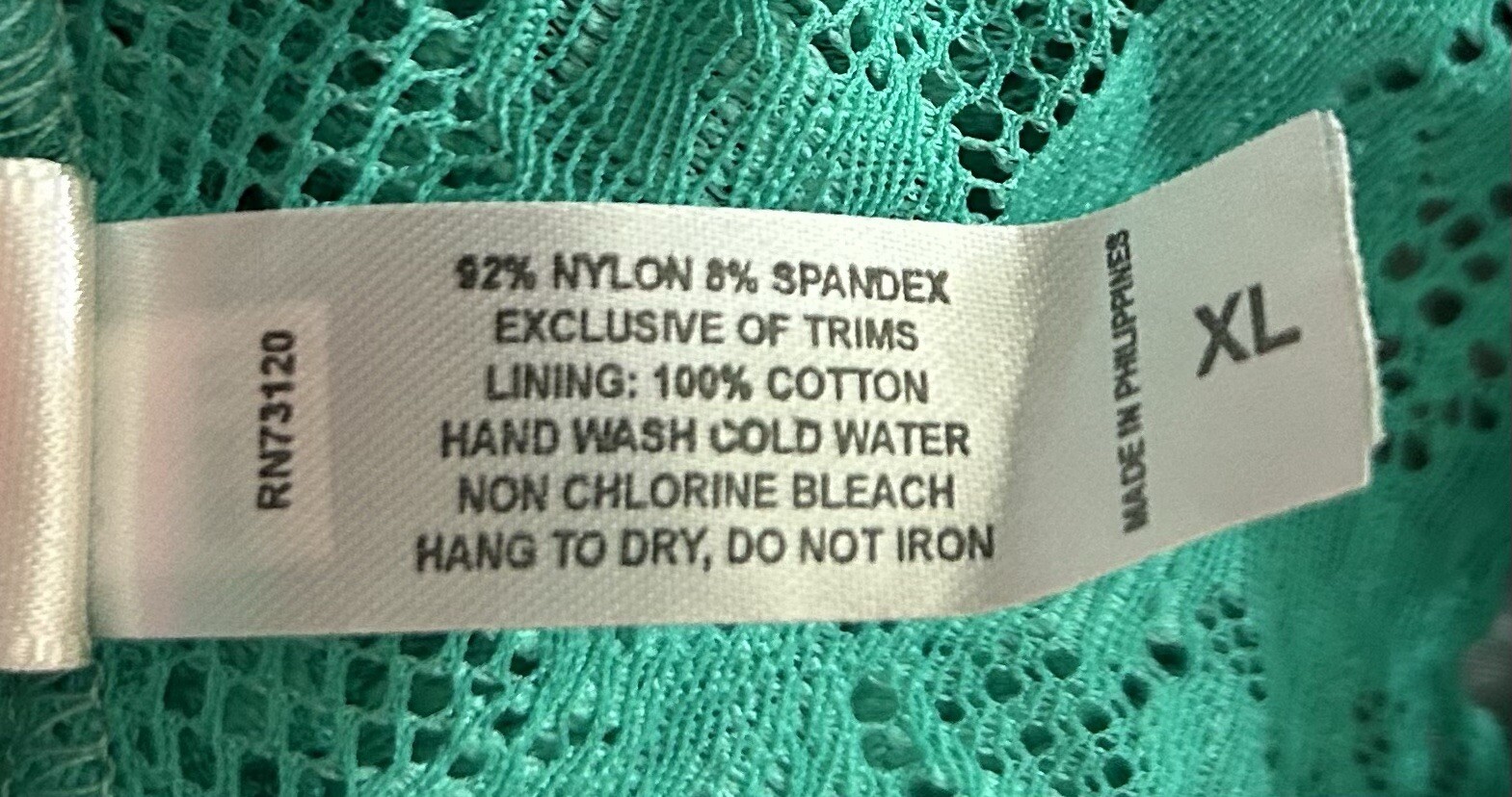 Lot of 2 Fredericks of Hollywood Green & Purple Fishnet G-String Panties L/XL