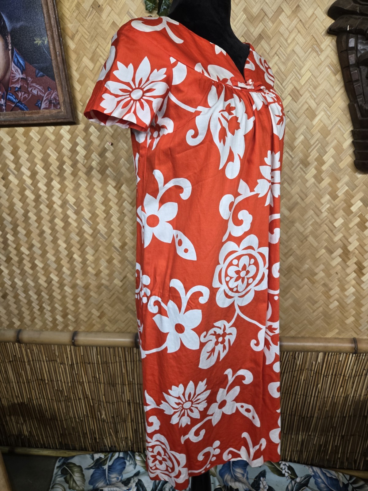 Vintage Waltah Clarke’s Hawaiian Aloha Dress w1079