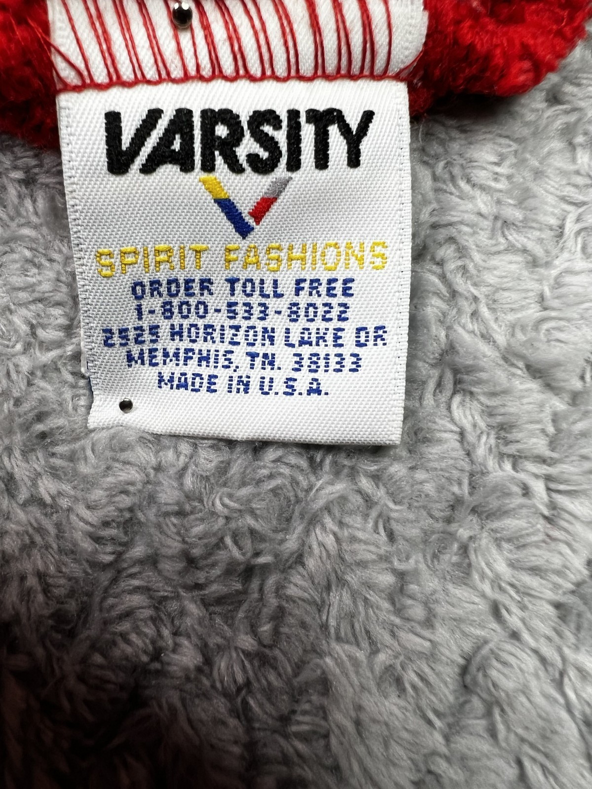 Varsity Red White Cheerleader Acrylic Pullover Sweater Shirt Medium Cardinals