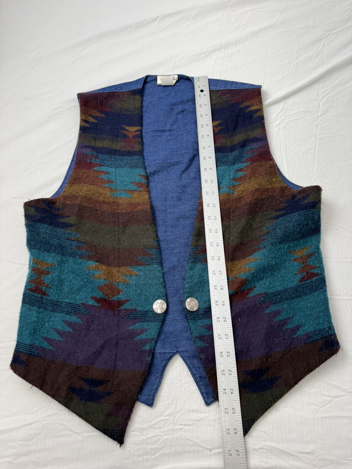 Vintage PK Designs Aztec Women’s Vest Size Medium