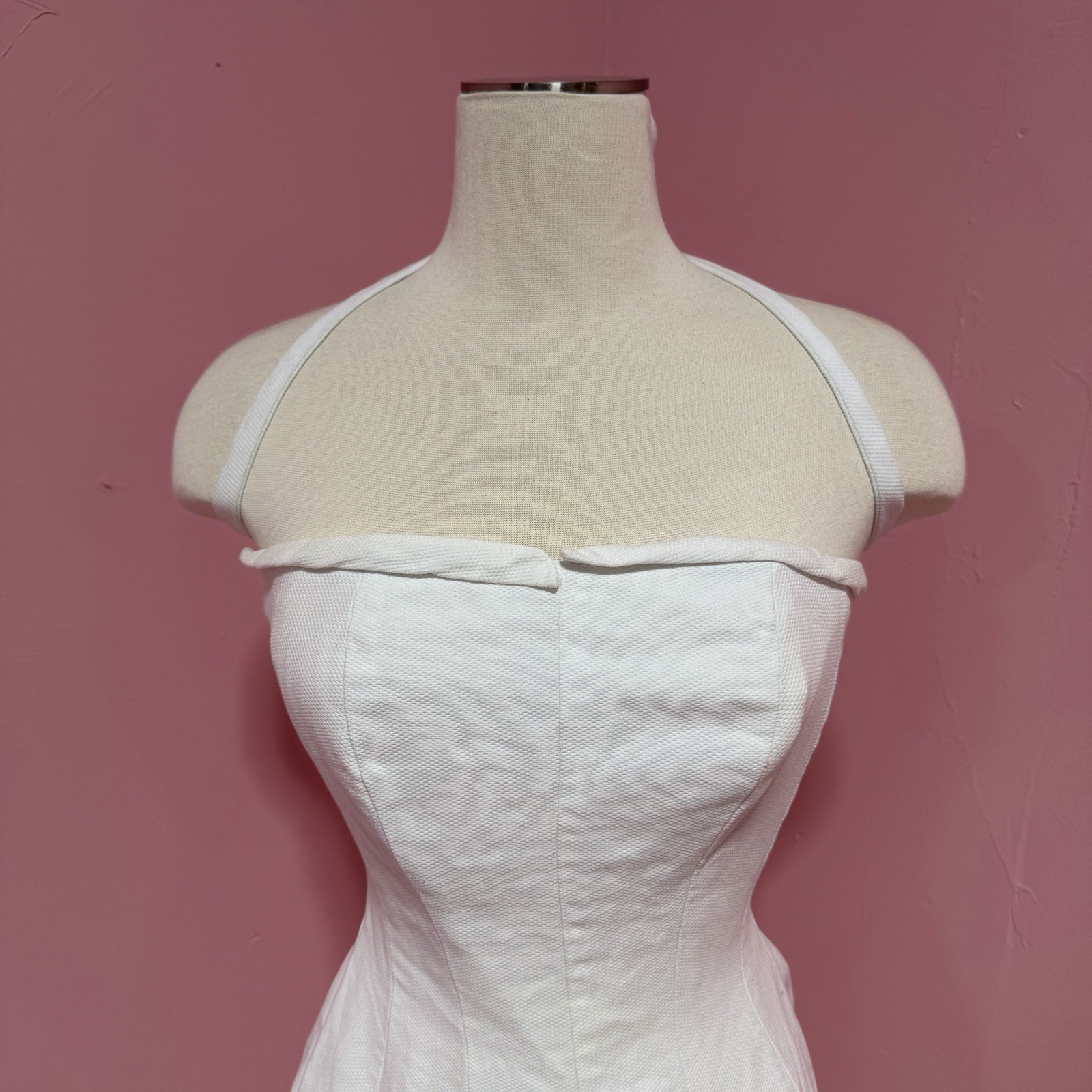True Vintage 1950’s Pat Premo Grease Mid Century White Dress