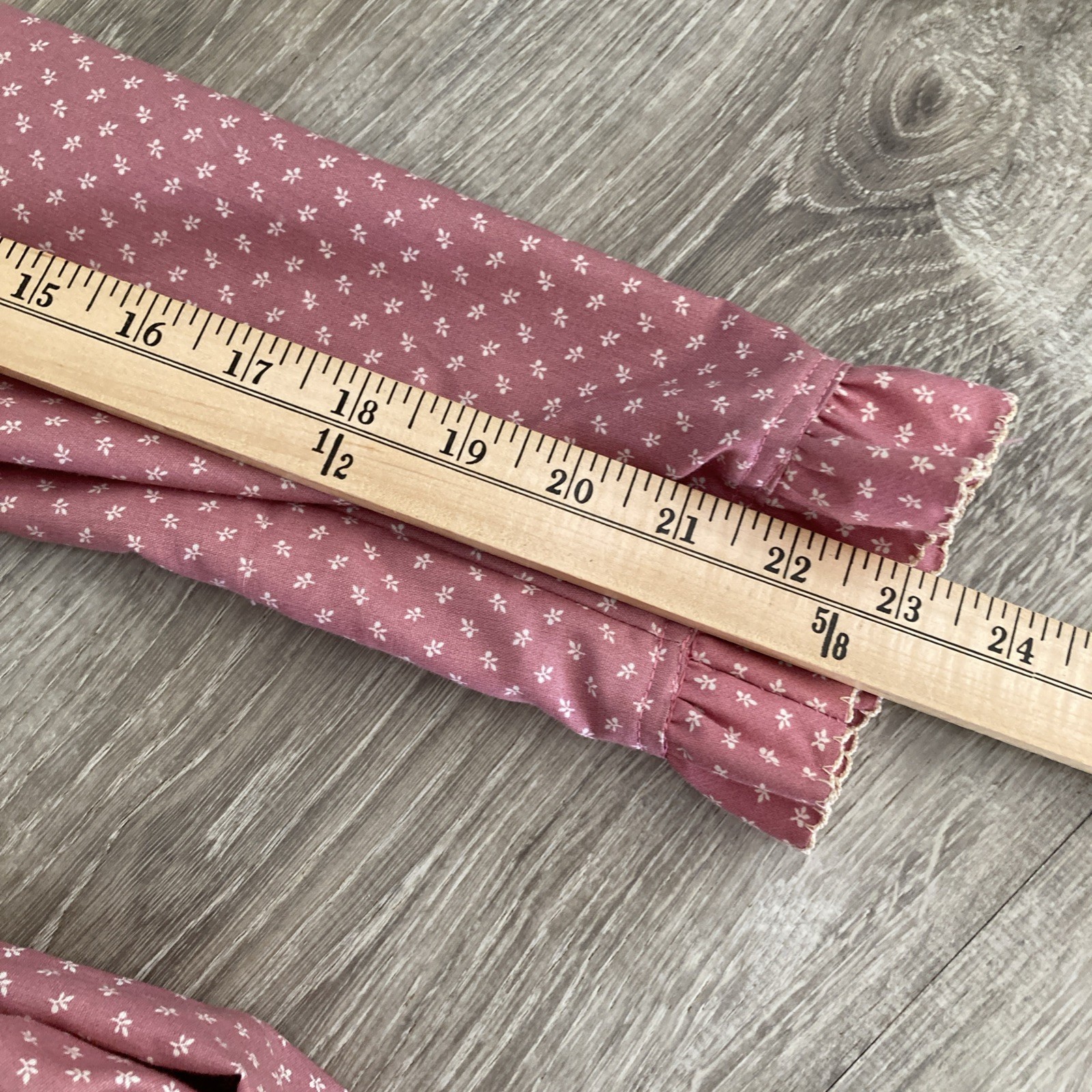 Vintage Hand Made For My Special Little Girl Prairie Dress Sz M Pink Floral Midi