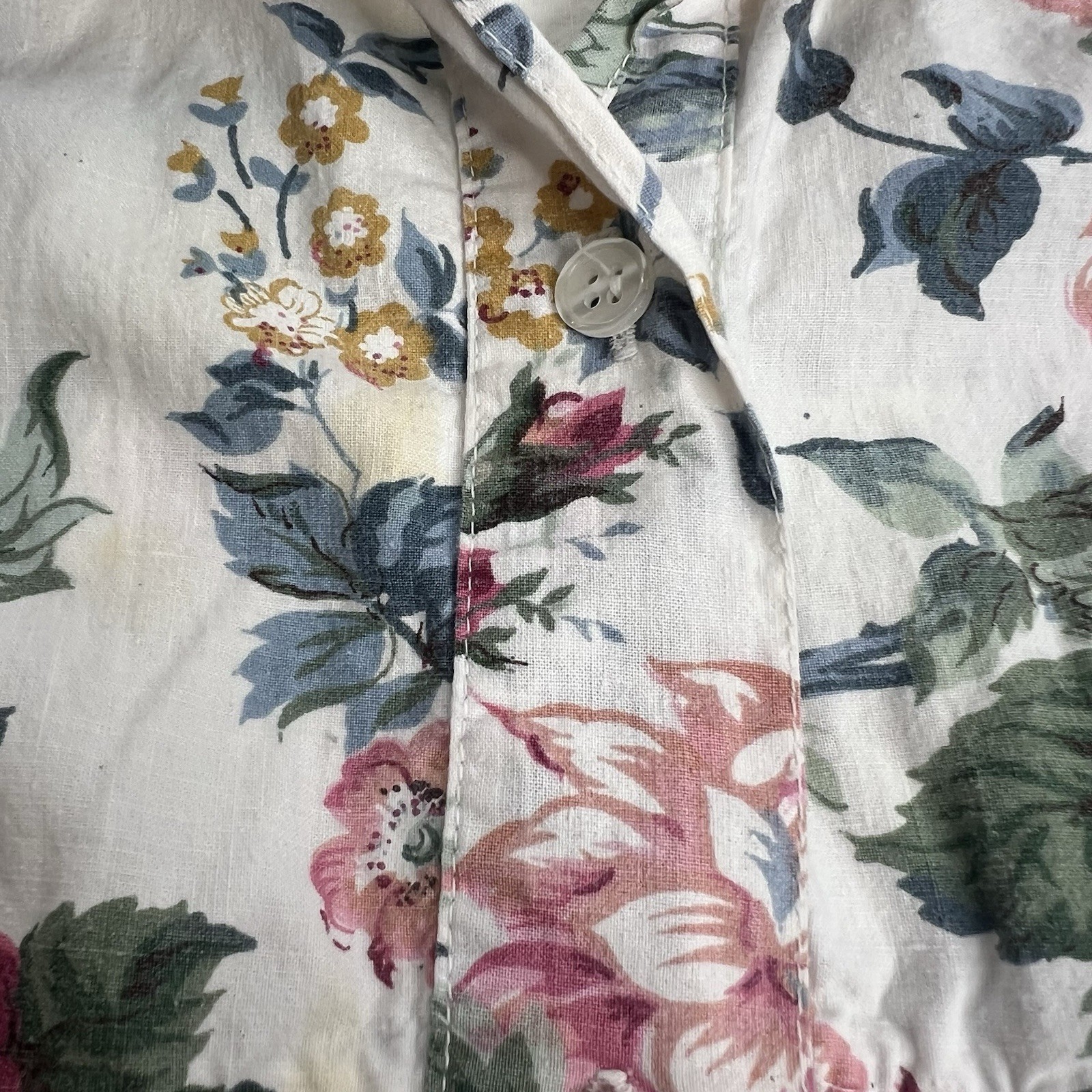 Vintage Hunter’s Run Women’s Size S Button up Shirt Floral Easter 80s 90s Small