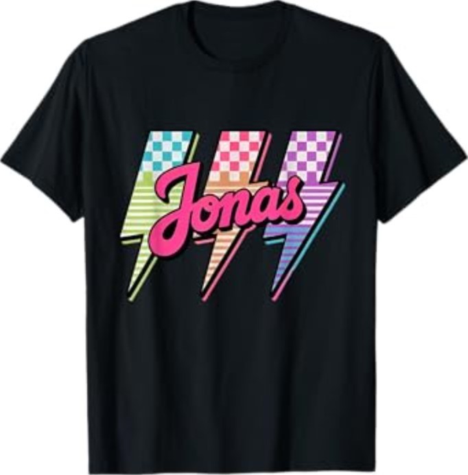 Vintage Jonas Lightning Bolt Checkered T-Shirt
