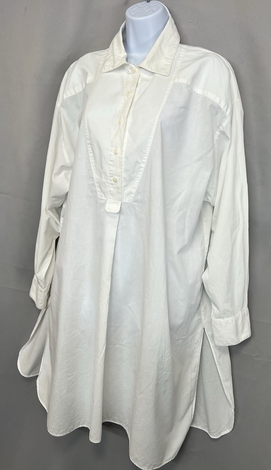 VTG VICTORIA’S SECRET GOLD LABEL Cotton Slits Sz Large Sides Nightgown Y2K