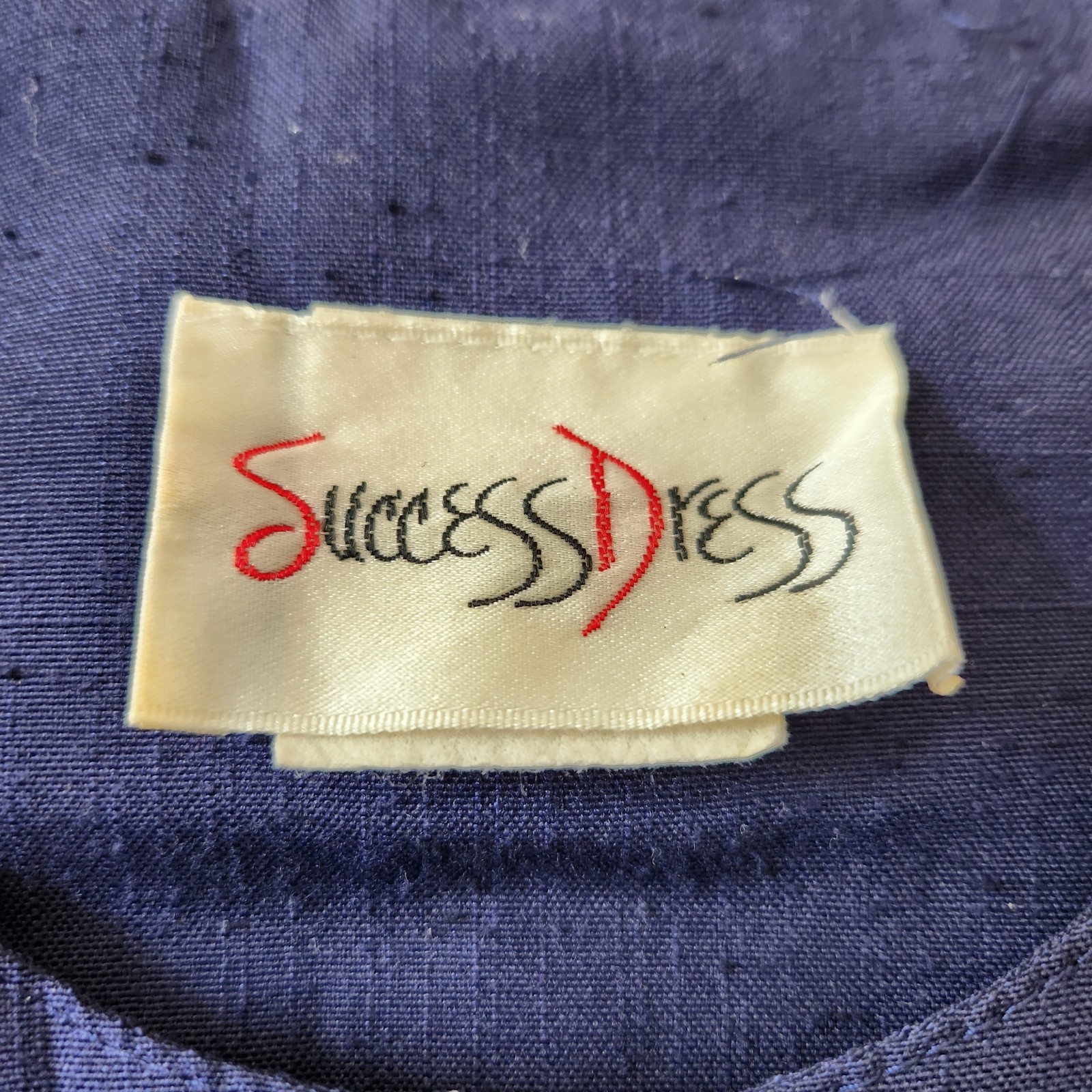Vintage 80s Blue Midi Pencil Dress Military Nautical Office Pleated Size 6
