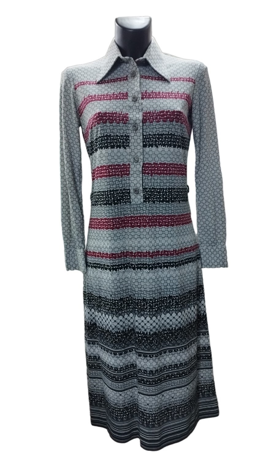 Vintage Autumn Spring Dress Size 42 46 ITA Pret-a-Porter