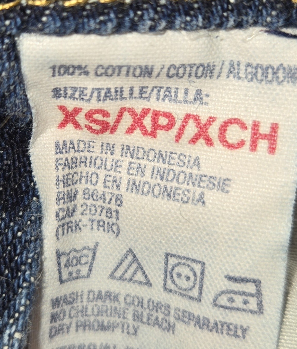 Vintage Tommy Girl Bib Overall Jeans Hilfiger Y2K XS