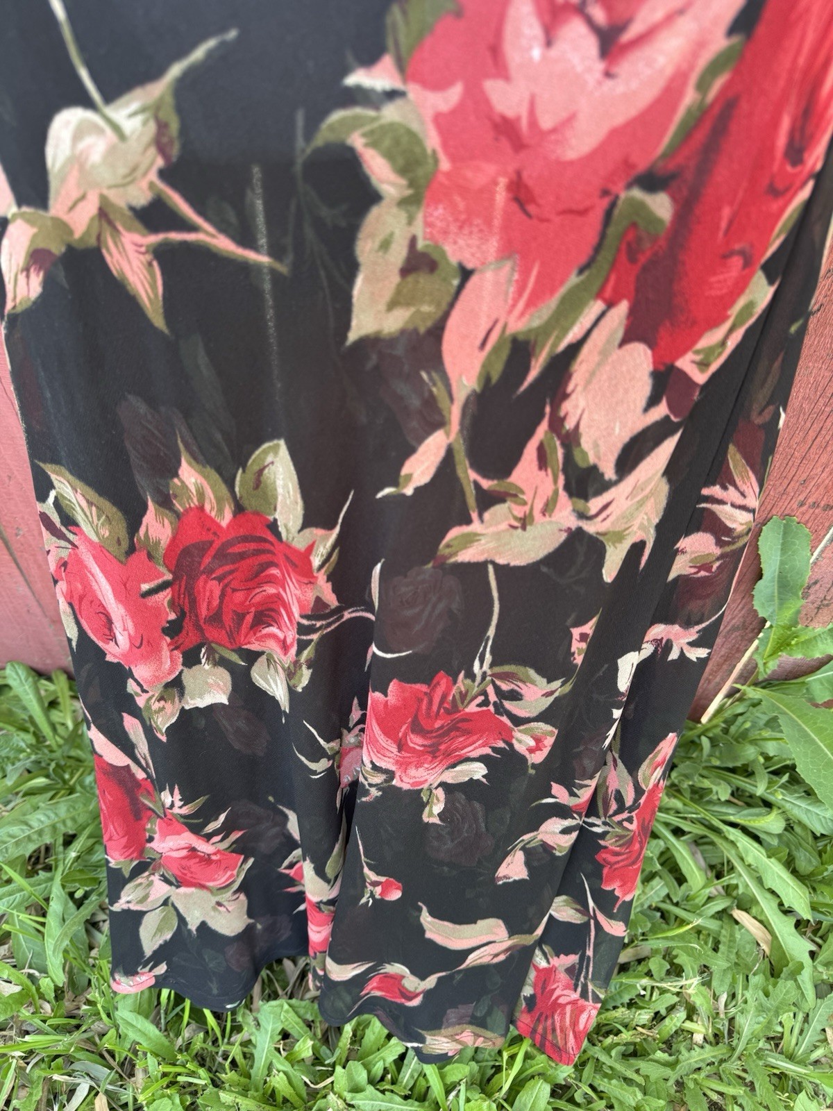 Vintage 90s Floral Maxi Slip Dress Whimsigoth Grunge Fairy Practical Magic Y2K