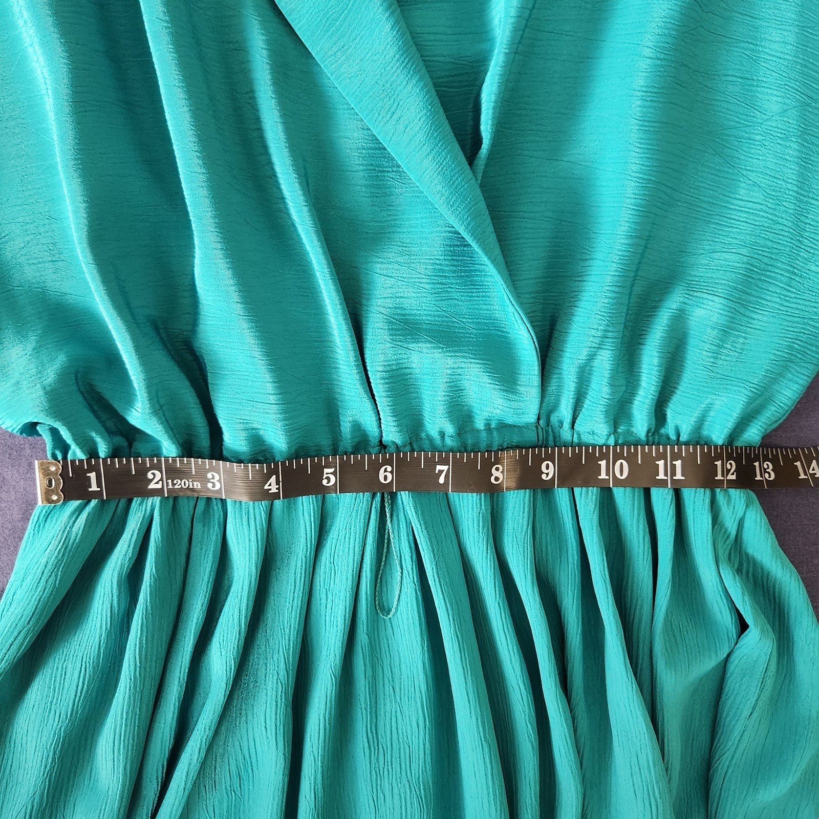 Vintage Leslie Fay Dress Teal 12 70s/80s Charlies Angels/Secretary Vibe Classic
