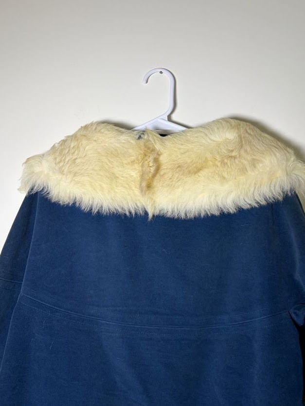Vintage Country Pacer Women’s Coat Blue Coat, Fur, Buttons – Pre Owned