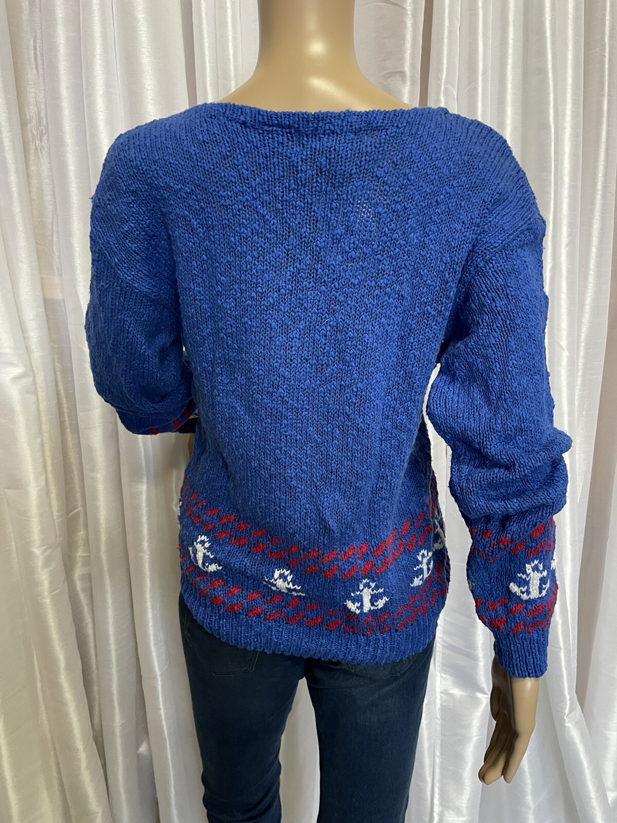 Vintage CARROLL REED flag patterned sweater