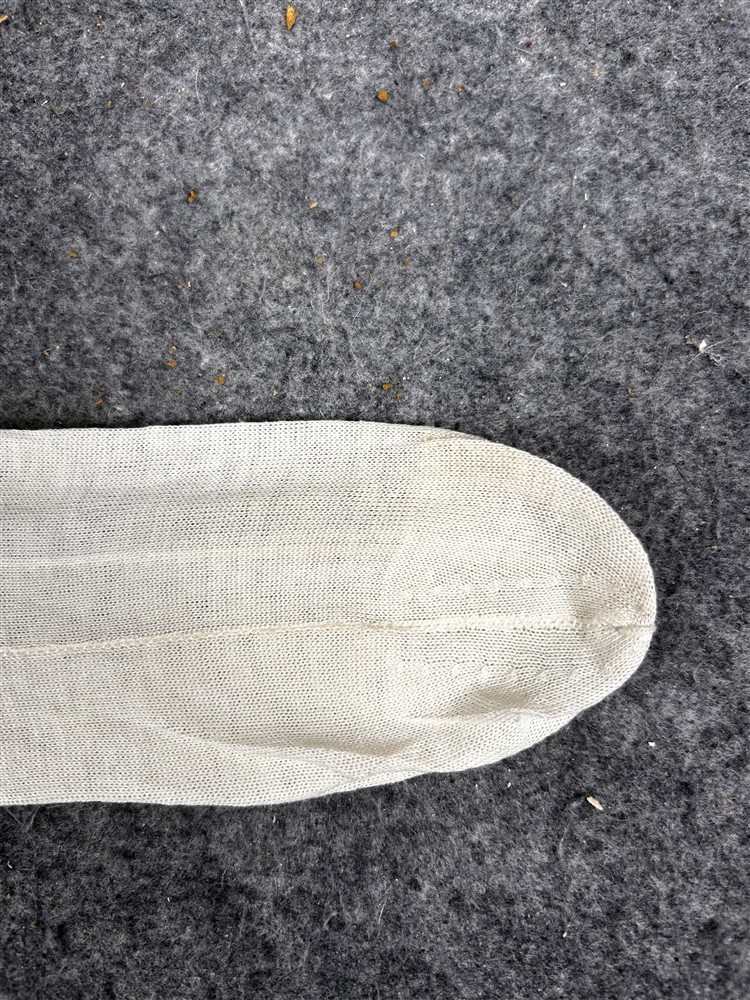 antique stockings women’s long white small 19thc original
