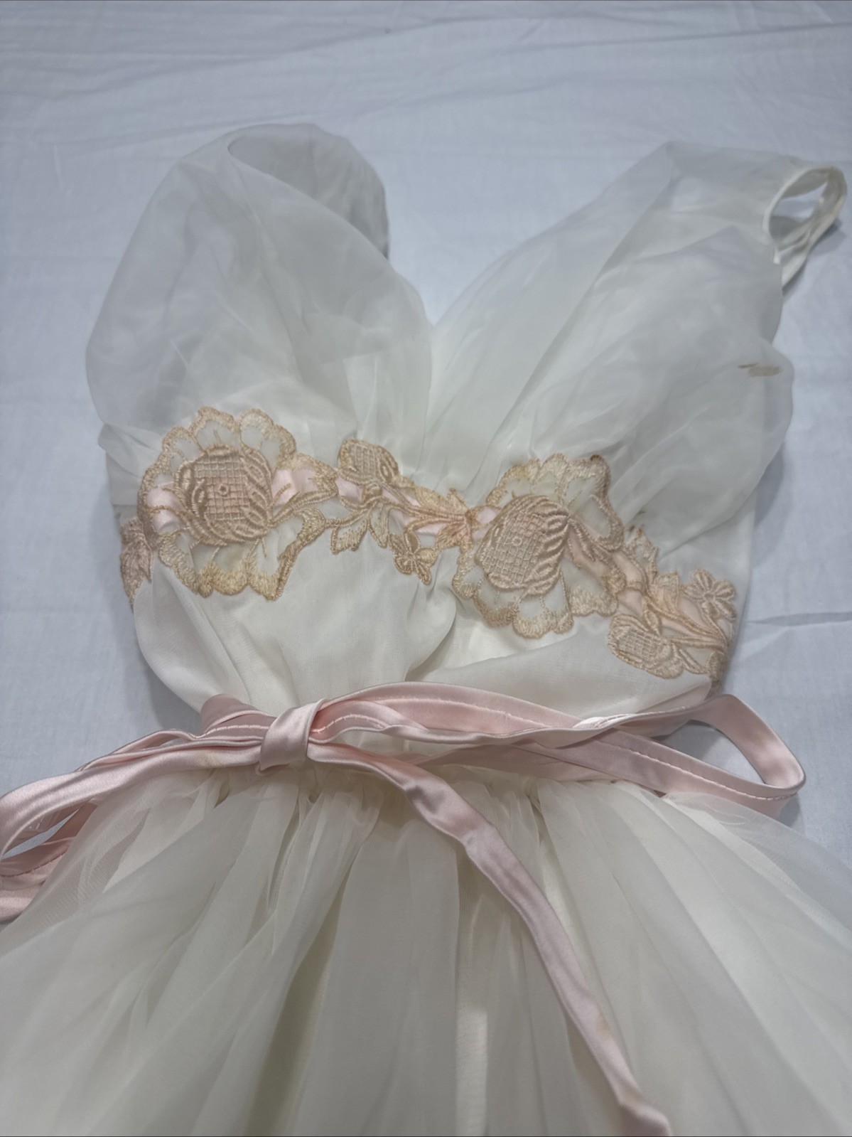 Vintage 1950s Eyeful by the Flaums Sheer Chiffon Nightgown