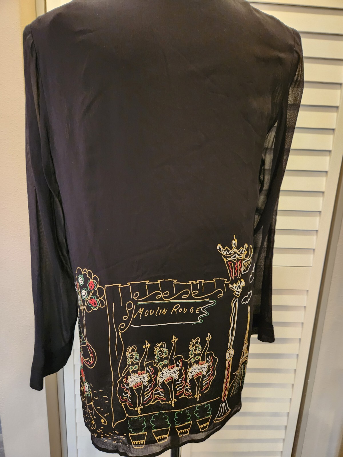 Vintage 80’s PLATINUM Dorothy Schoelen Moulin Rouge Jacket/Top SZ M