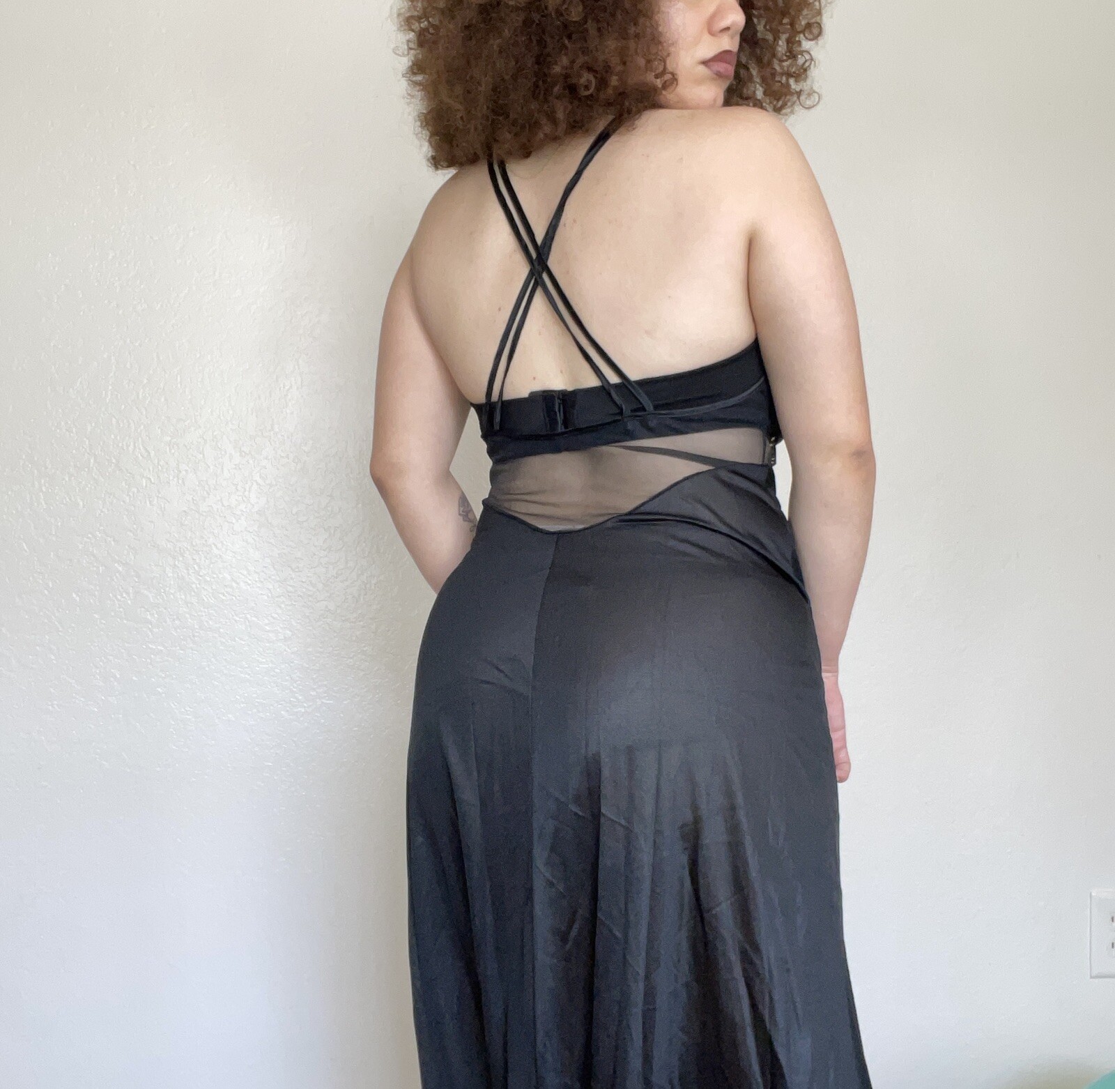 Vintage Pandora By Chic Lingerie Goth Slip Dress