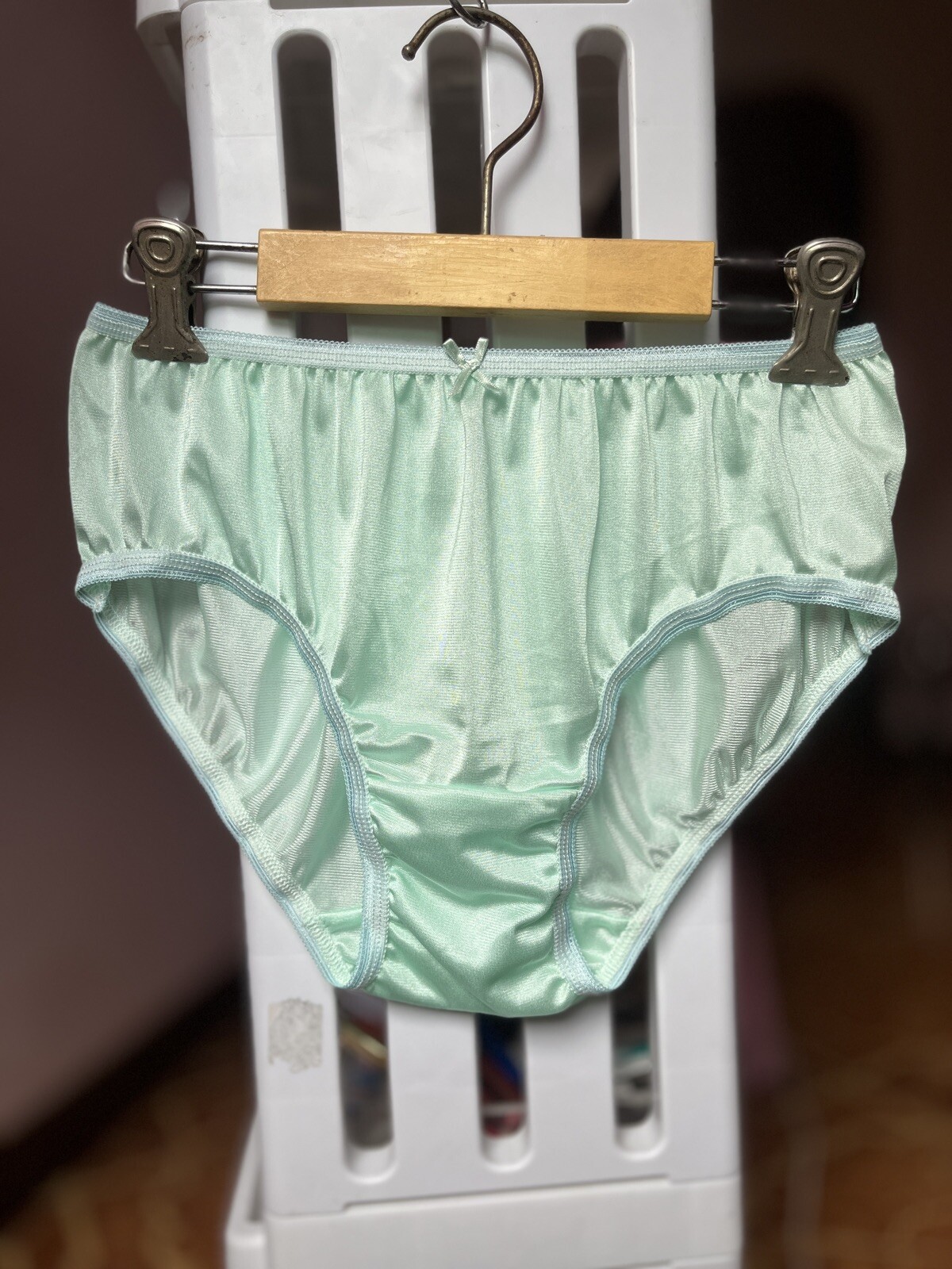 Vintage Panties Nylon Thailand Size 6 Hip 36-40 Inch Bikini NWOT Light Thin
