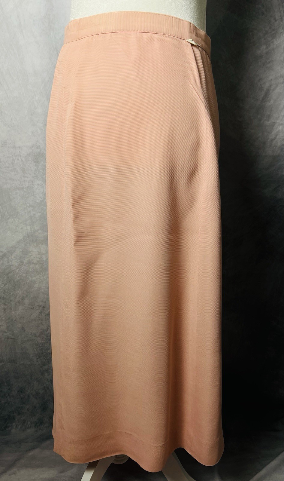 Vintage 1940s Pink Textured Rayon Peplum Sequin Blouse Pencil Skirt Set S/M