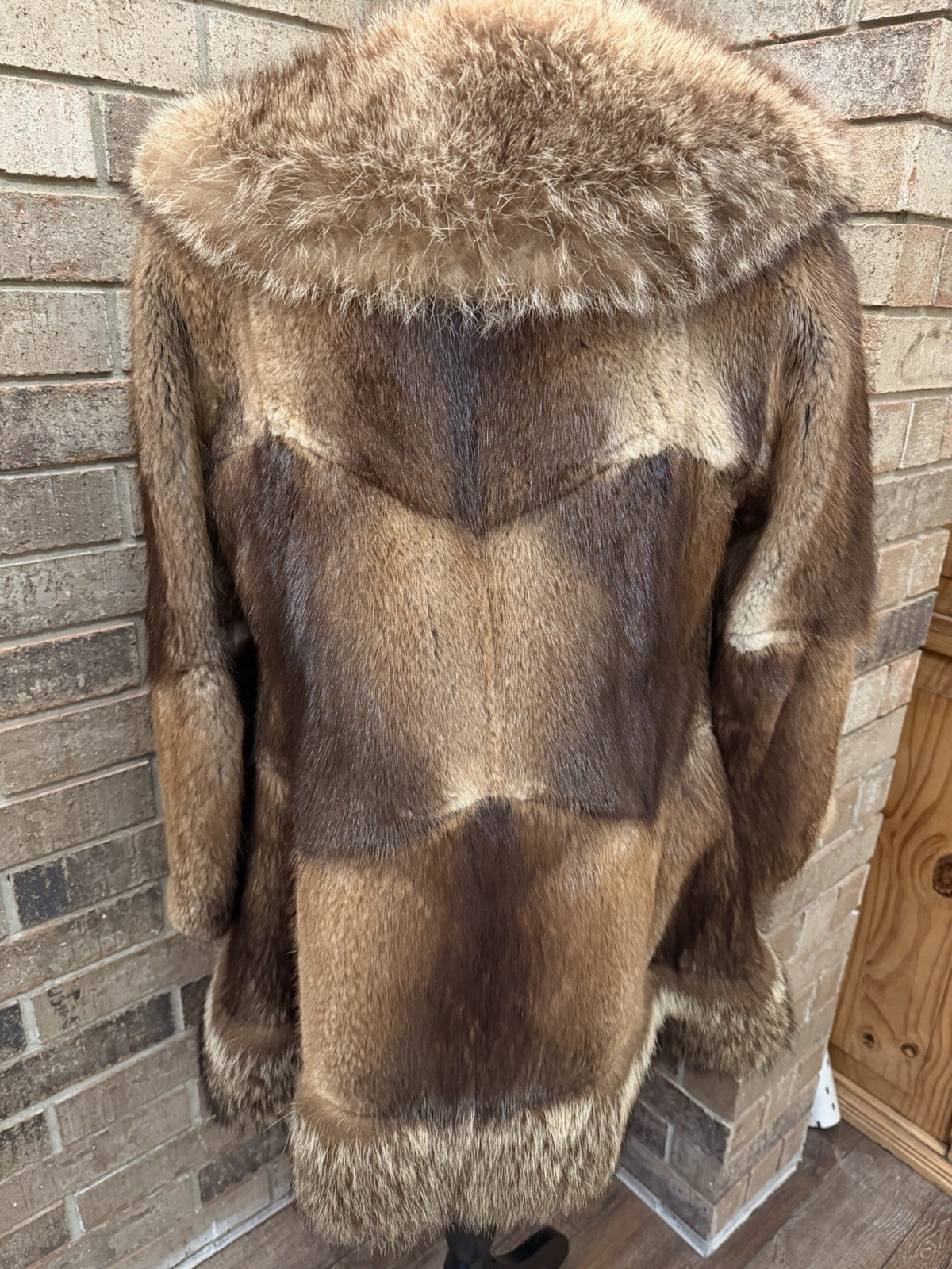 Vintage Women’s Mink Coat w/ Fox Shawl Collar Sz Medium STUNNING
